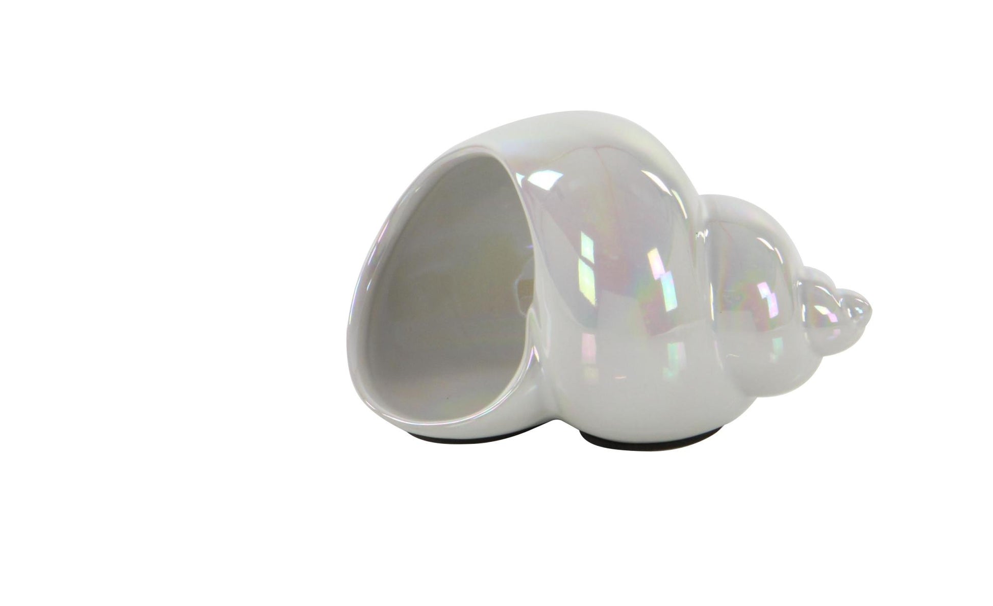 Set of 3 Shell White Porcelain Ceramic Shell Decorative Sculpture