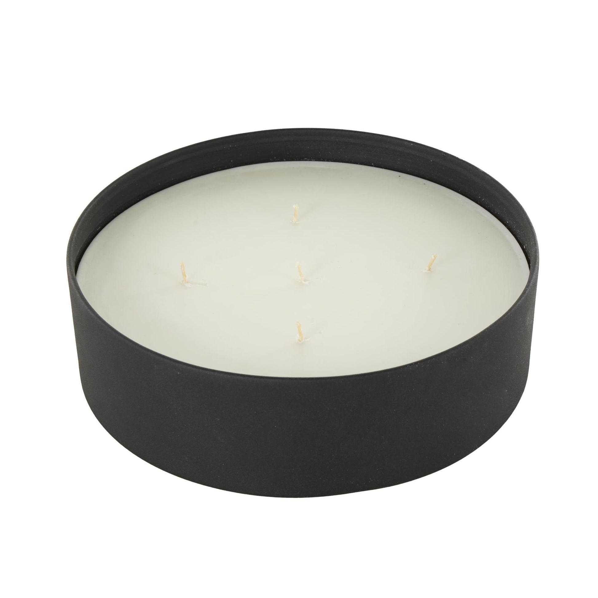 Metal Pink Blush & Poppy Scented Textured 59oz 5 Wick Decorative Candle with White Wax
