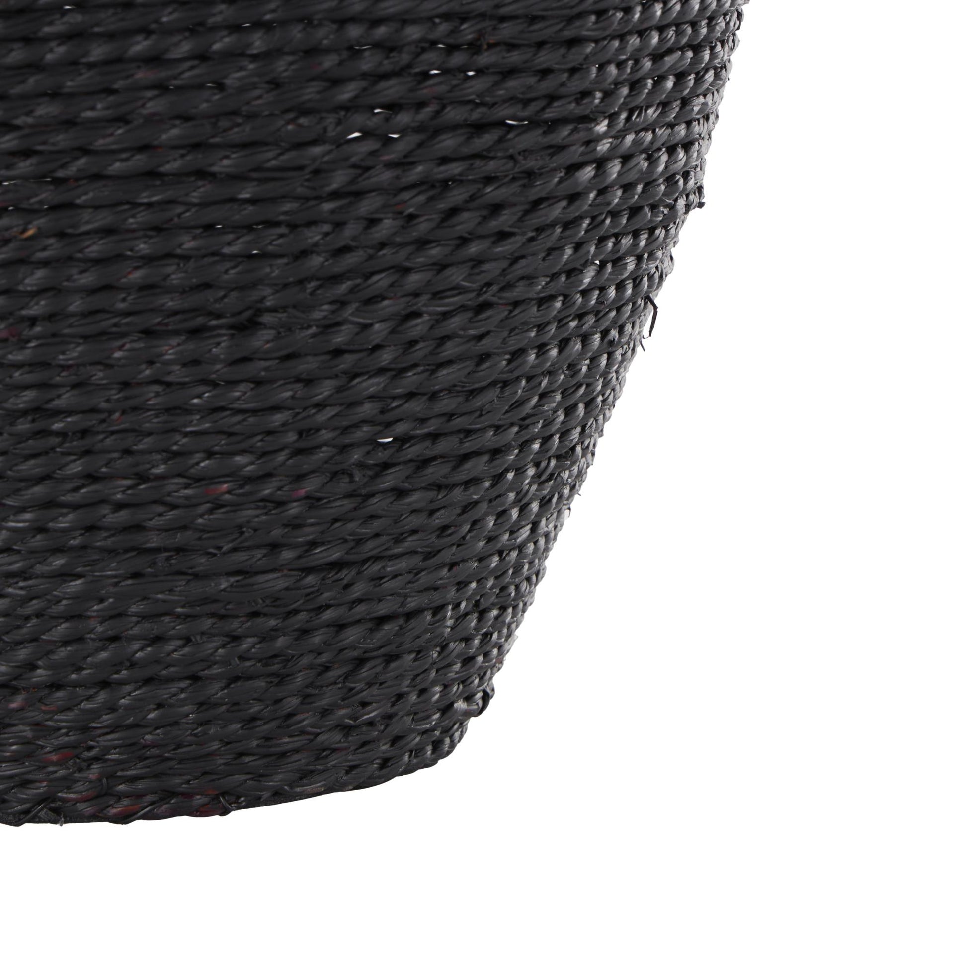 Black Metal Handmade Wrapped Pot Decorative Vase