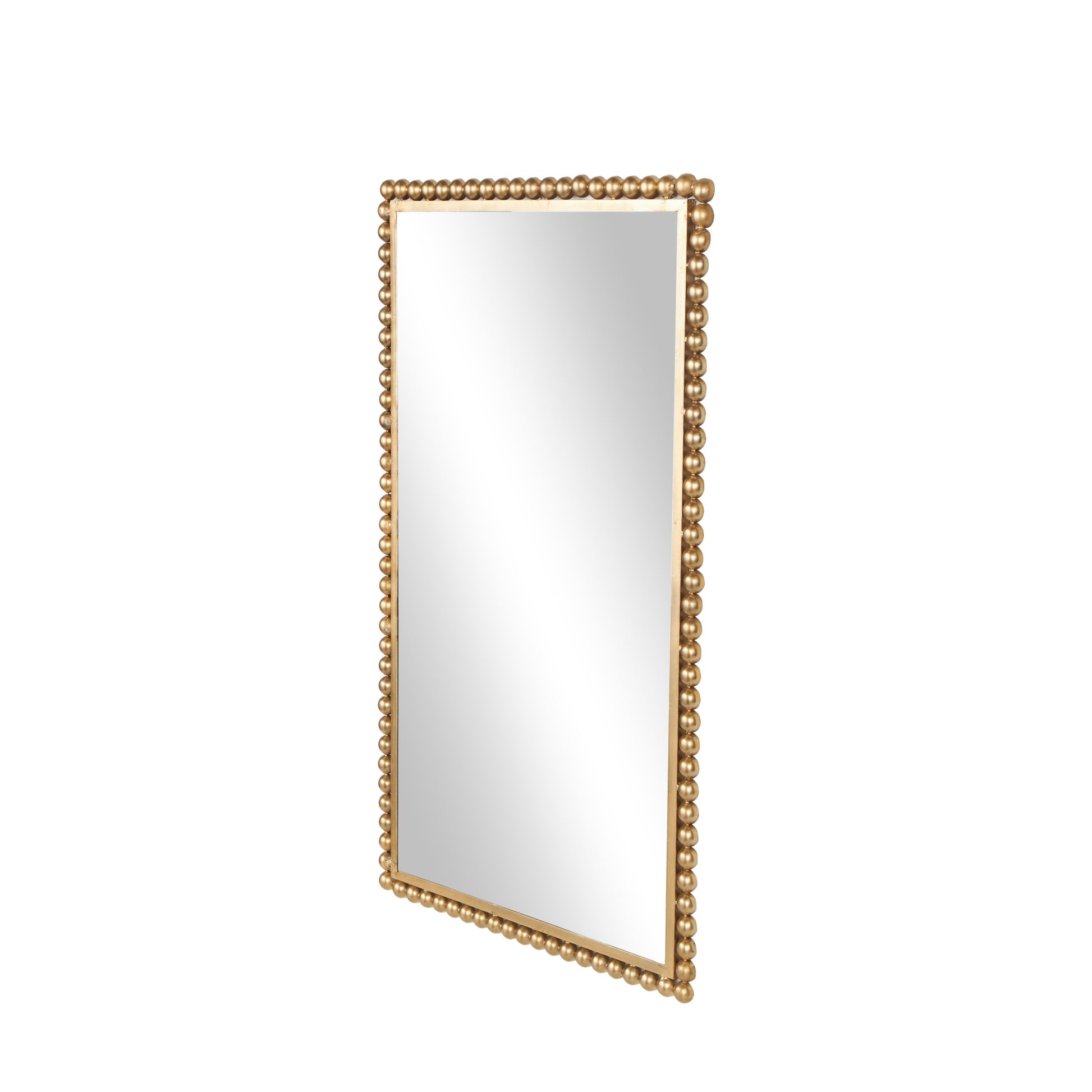 CosmoLiving by Cosmopolitan Metal Room Wall Mirror with Beaded Detailing