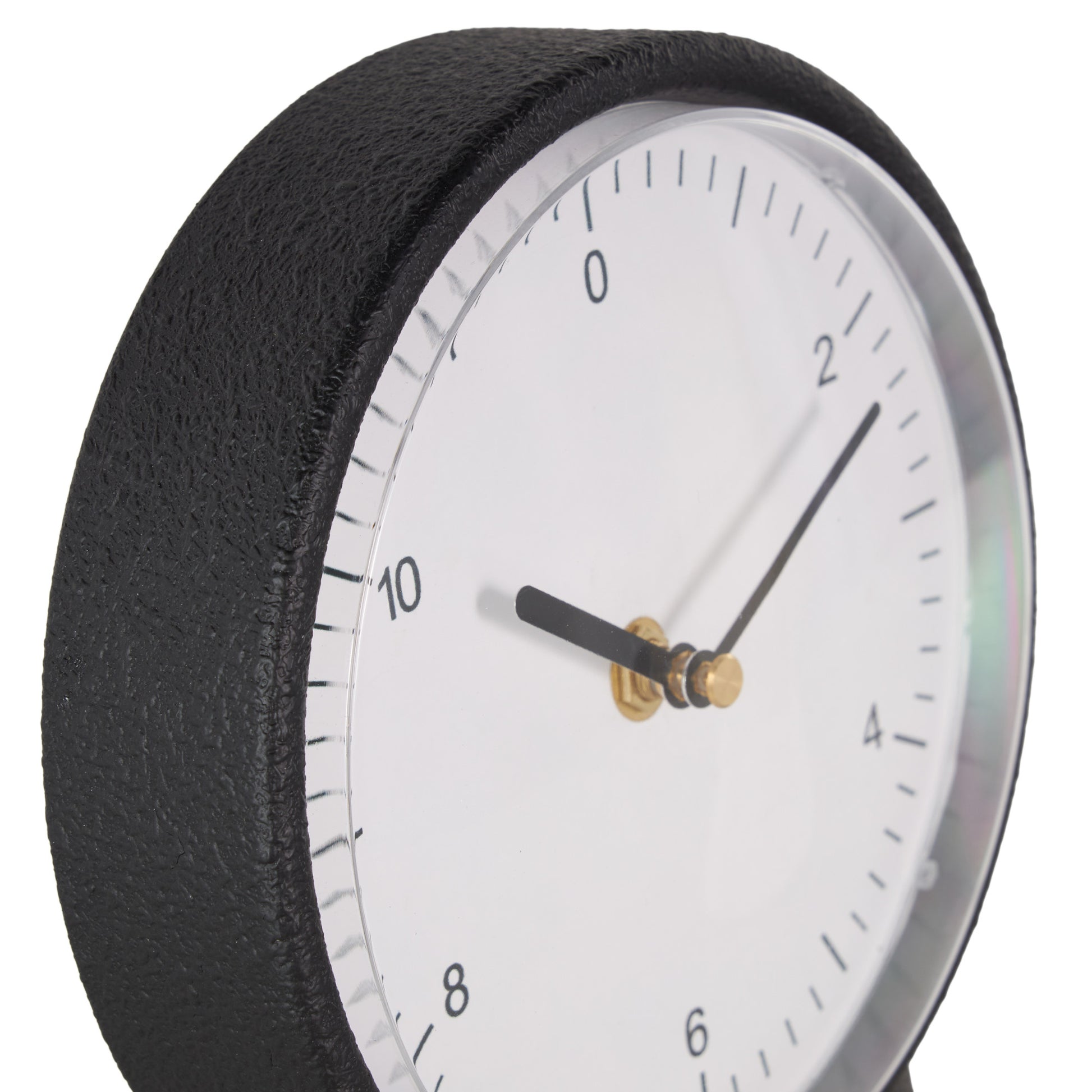 Set of 2 Multi Colored Metal Textured Decorative Clock with Gold Accents