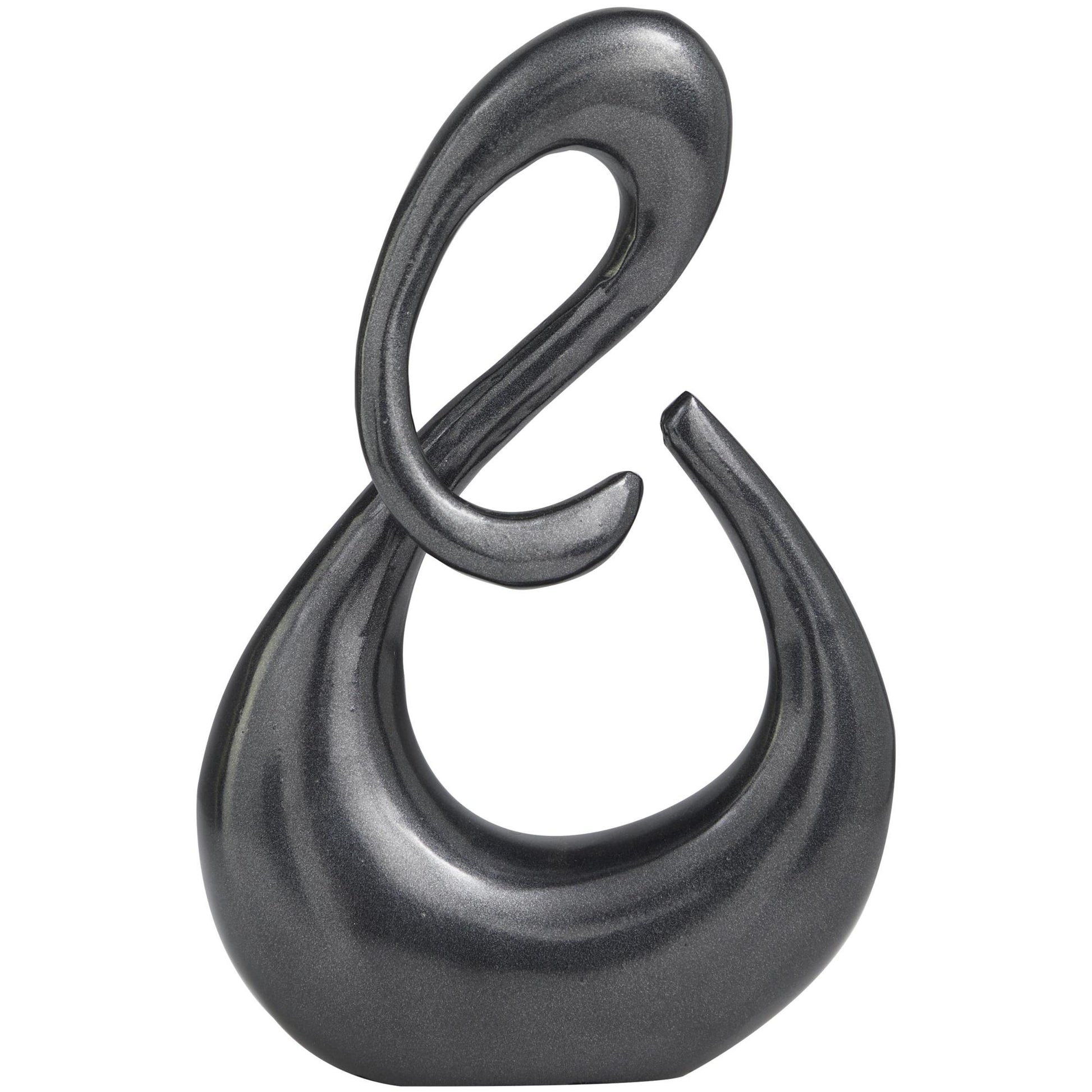 Abstract Aluminum Metal Swirl Decorative Sculpture