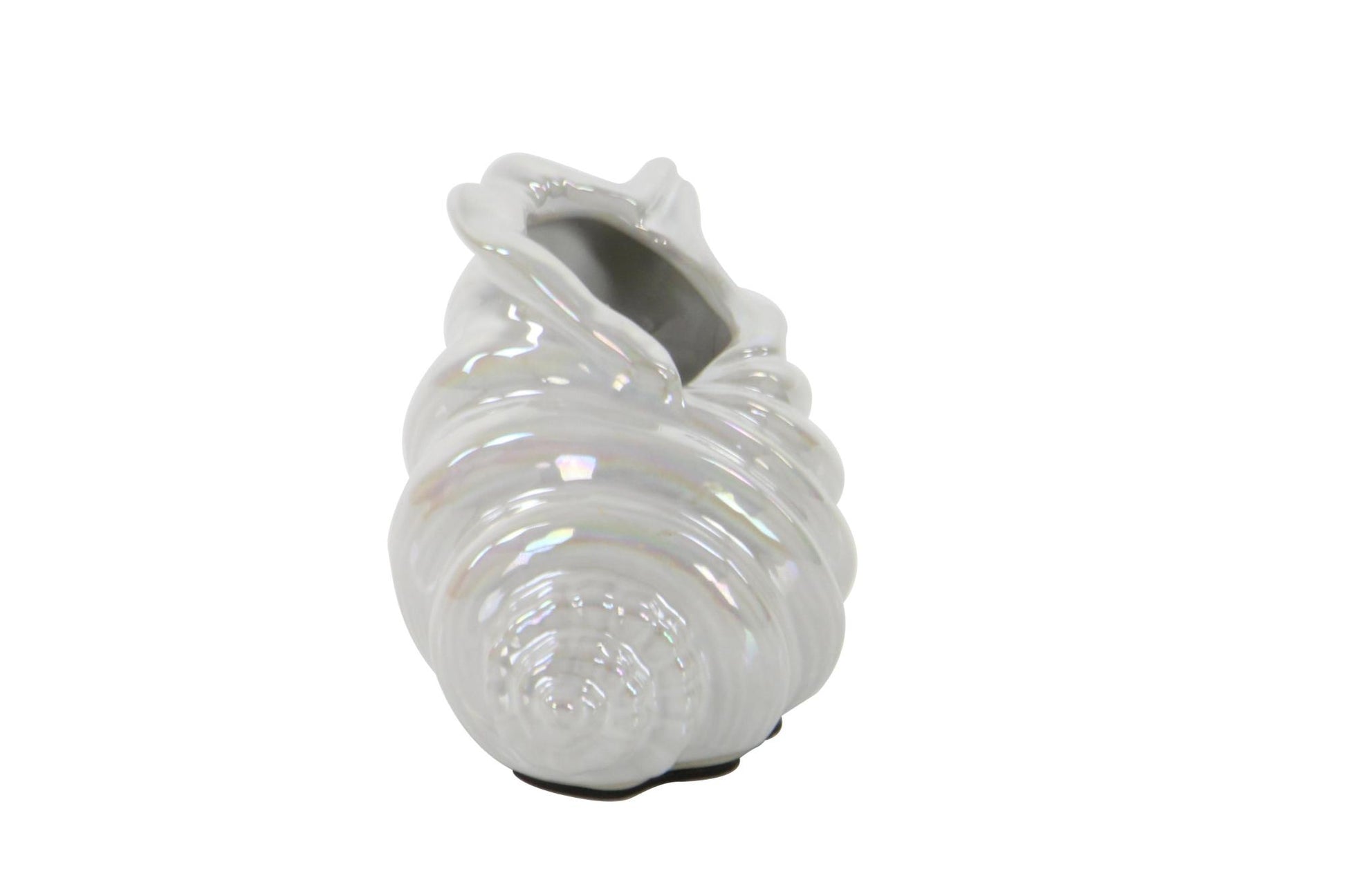 Set of 3 Shell White Porcelain Ceramic Shell Decorative Sculpture