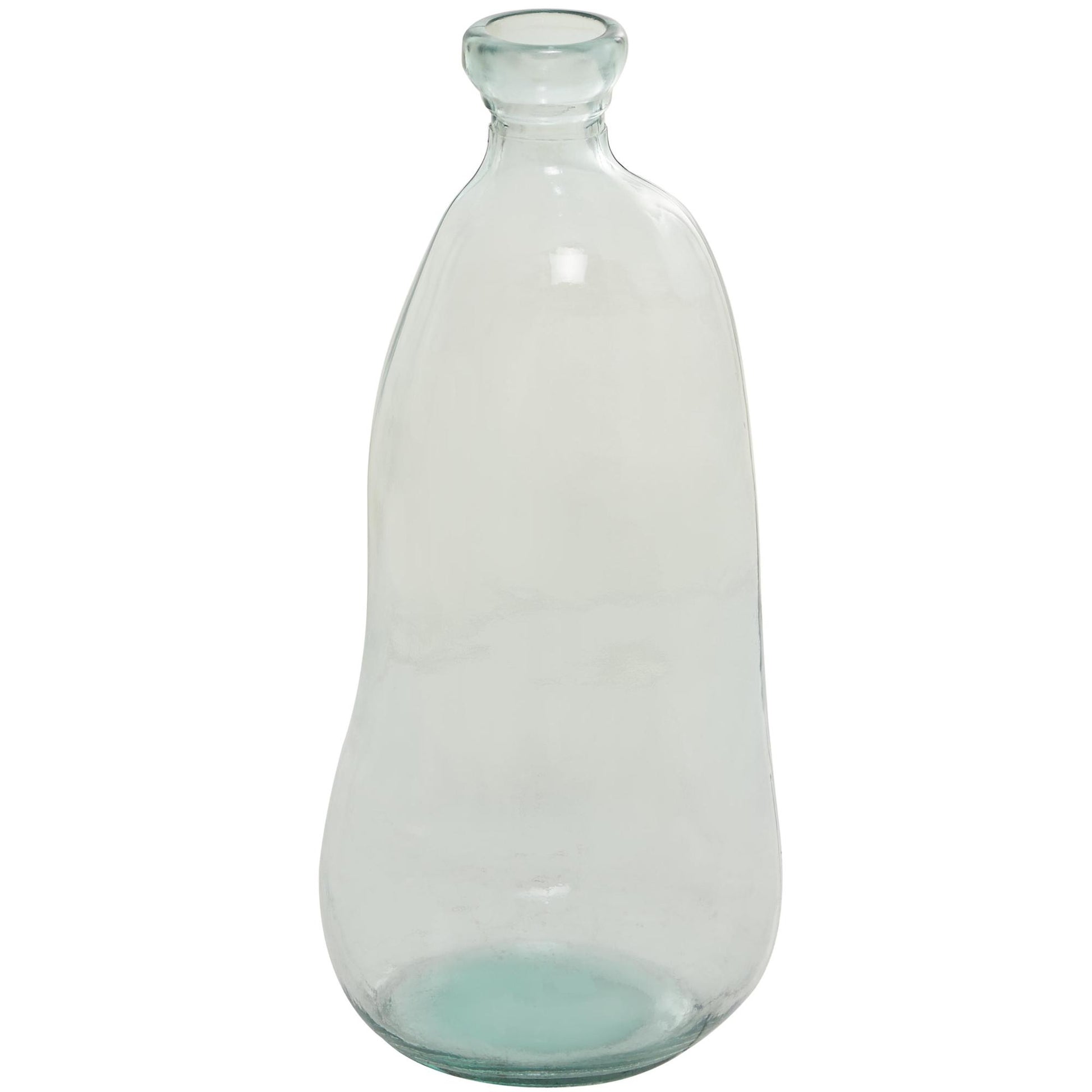 Abstract Recycled Glass Handmade Ombre Spanish Bottle Decorative Vase 9" x 9" x 20"