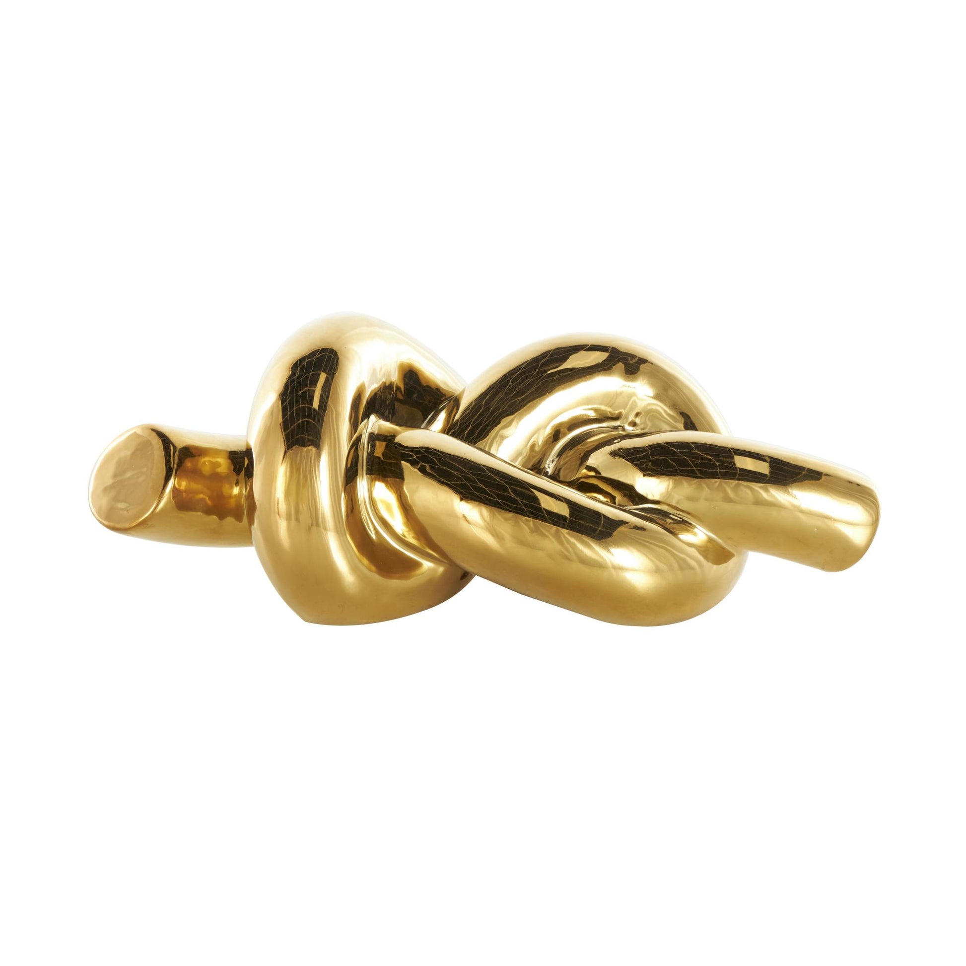 Knot Gold Ceramic Decorative Sculpture