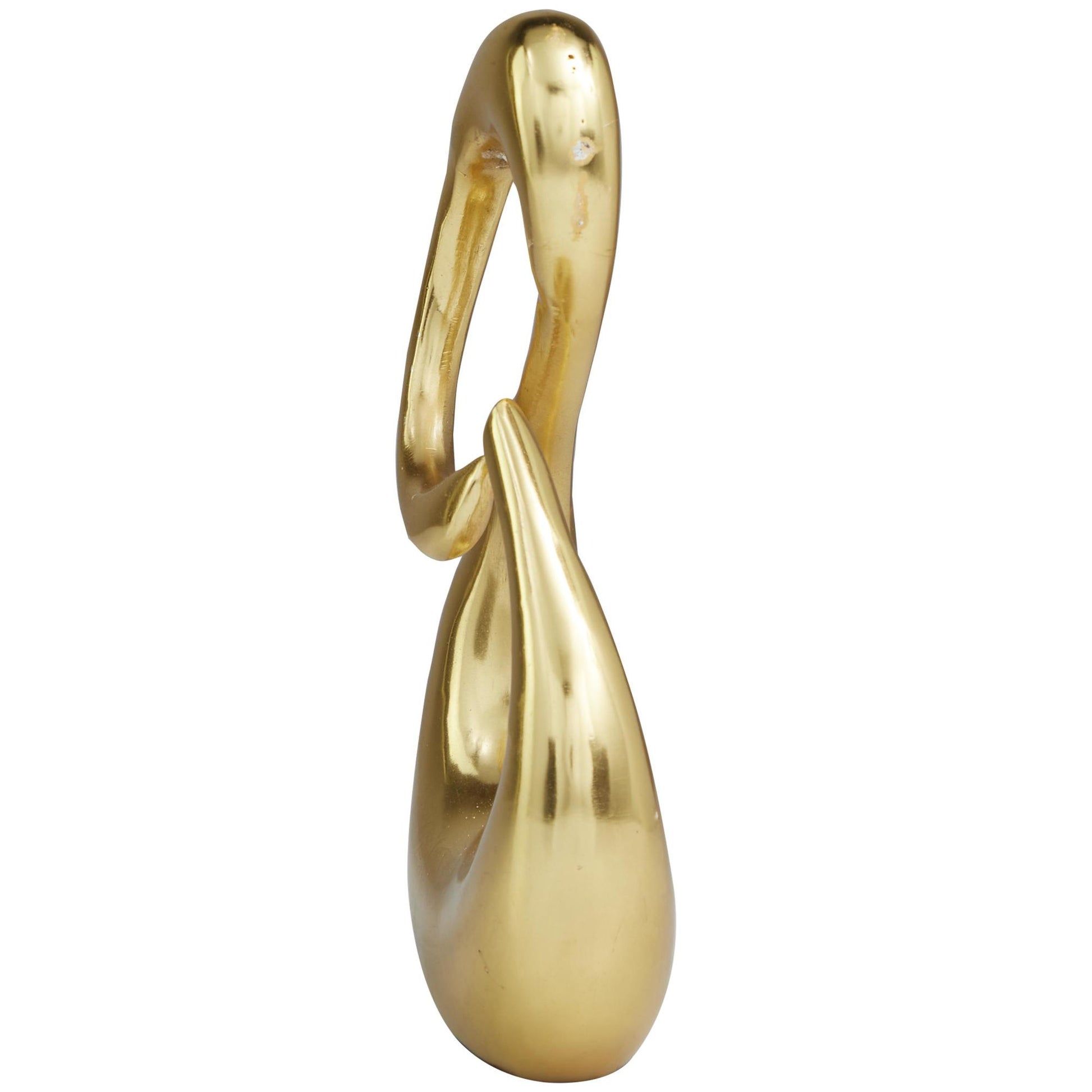 Abstract Aluminum Metal Swirl Decorative Sculpture