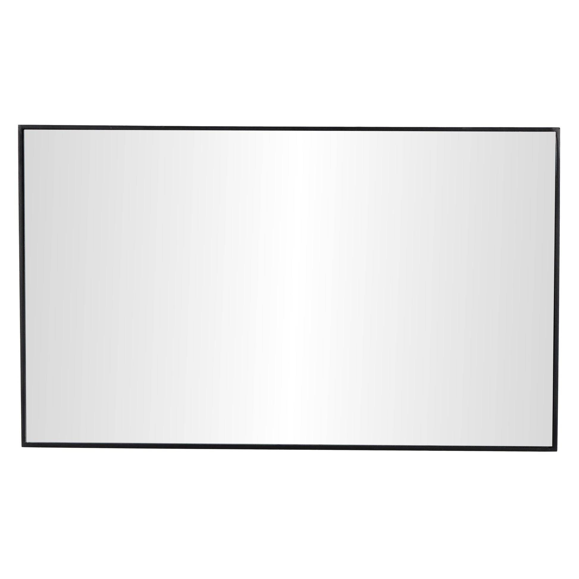 Wooden Room Wall Mirror with Thin Minimalistic Frame 24" x 1" x 40"