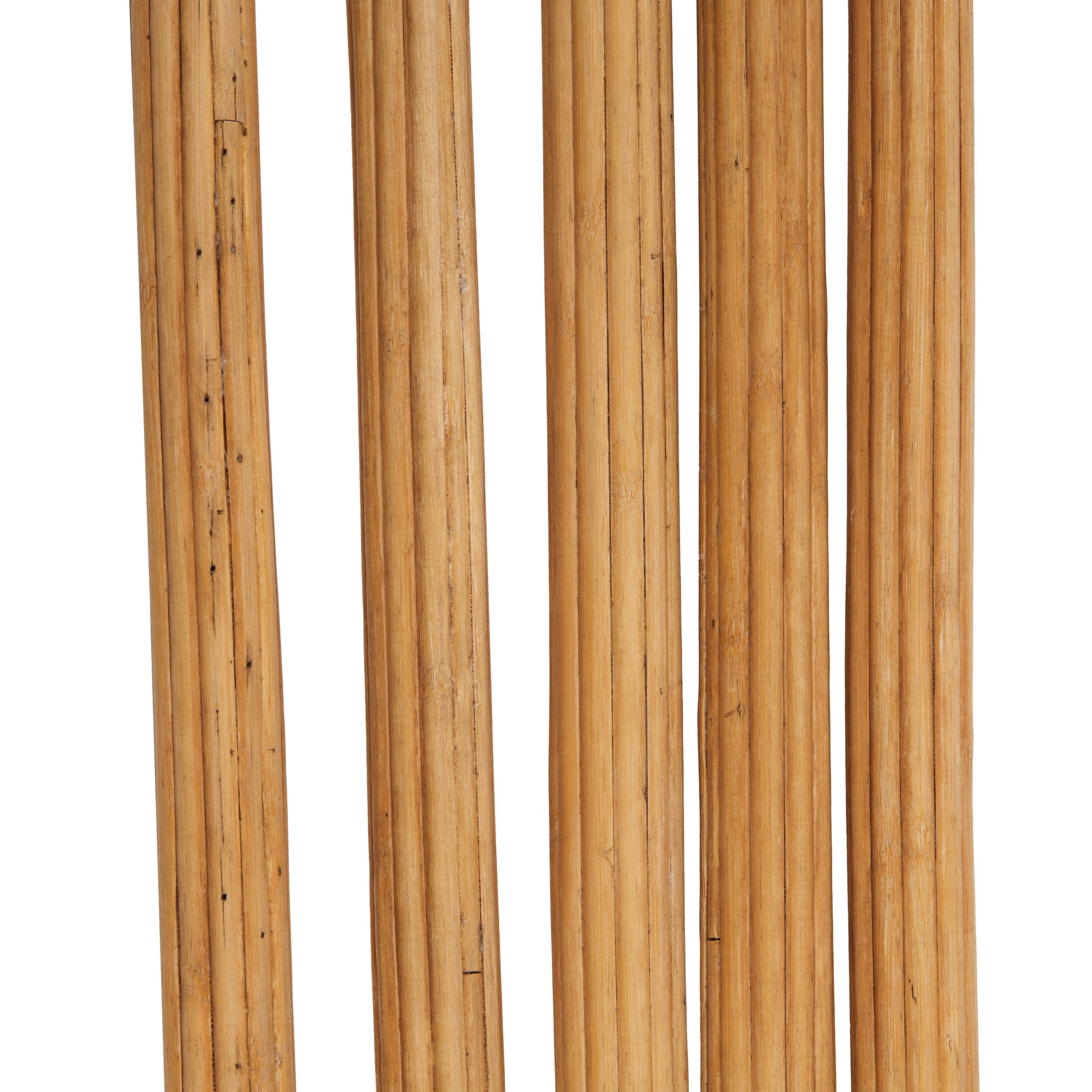 Set of 5 Brown Bamboo Wood Tall Sticks Home Decor Natural Foliage