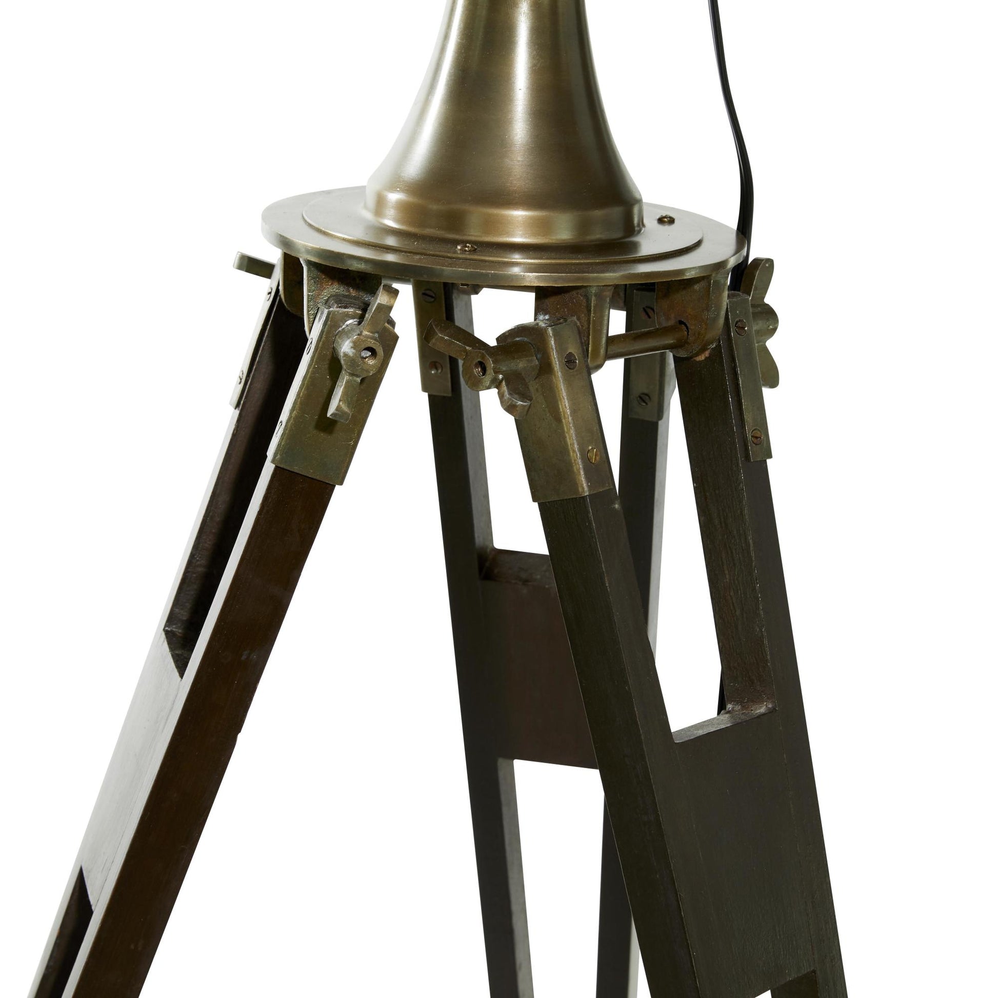Fan Brown Aluminum Metal Vintage Room Floor Lamp