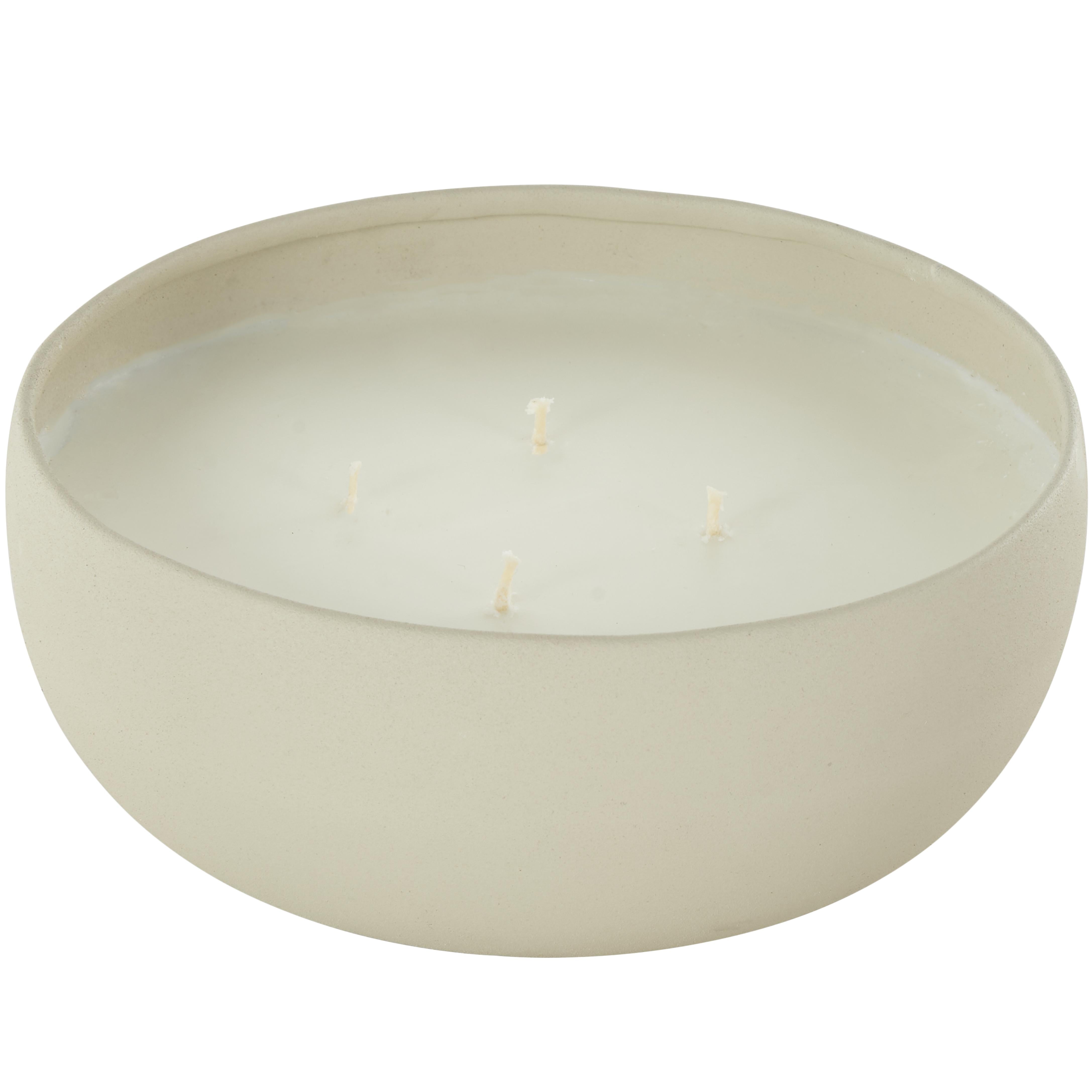 Metal Tangerine Splash Scented Textured 34oz 4 Wick Decorative Candle with White Wax