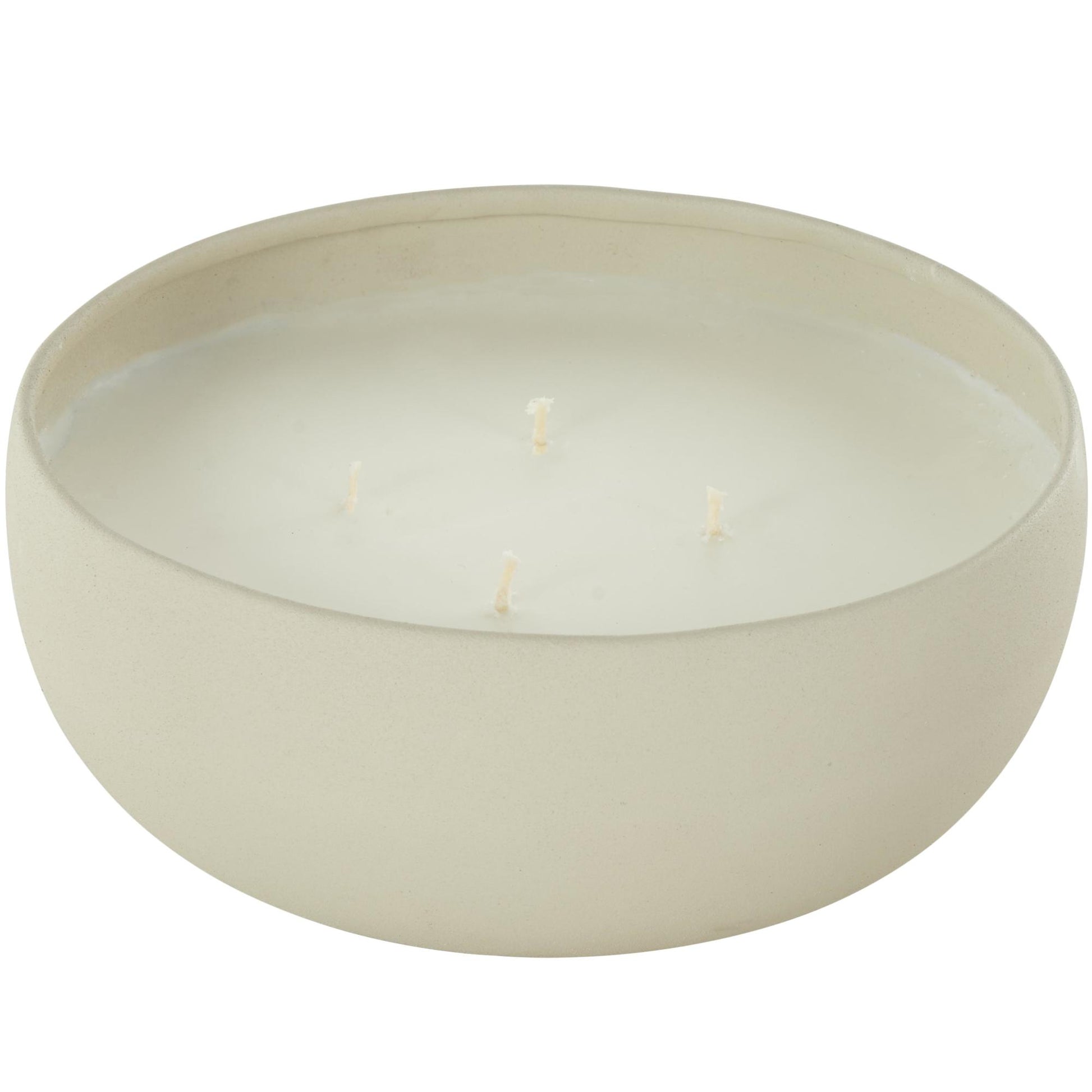 Metal Floral Paradise Scented Textured 34oz 4 Wick Decorative Candle with White Wax 7" x 7" x 3"