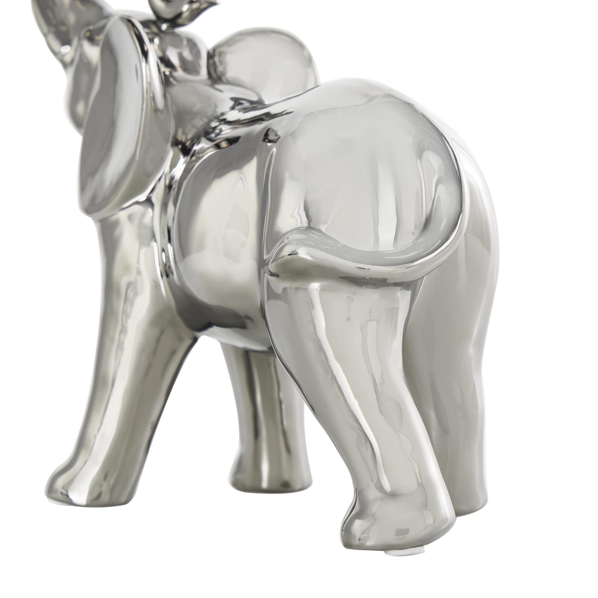Elephant Ceramic Standing Decorative Sculpture