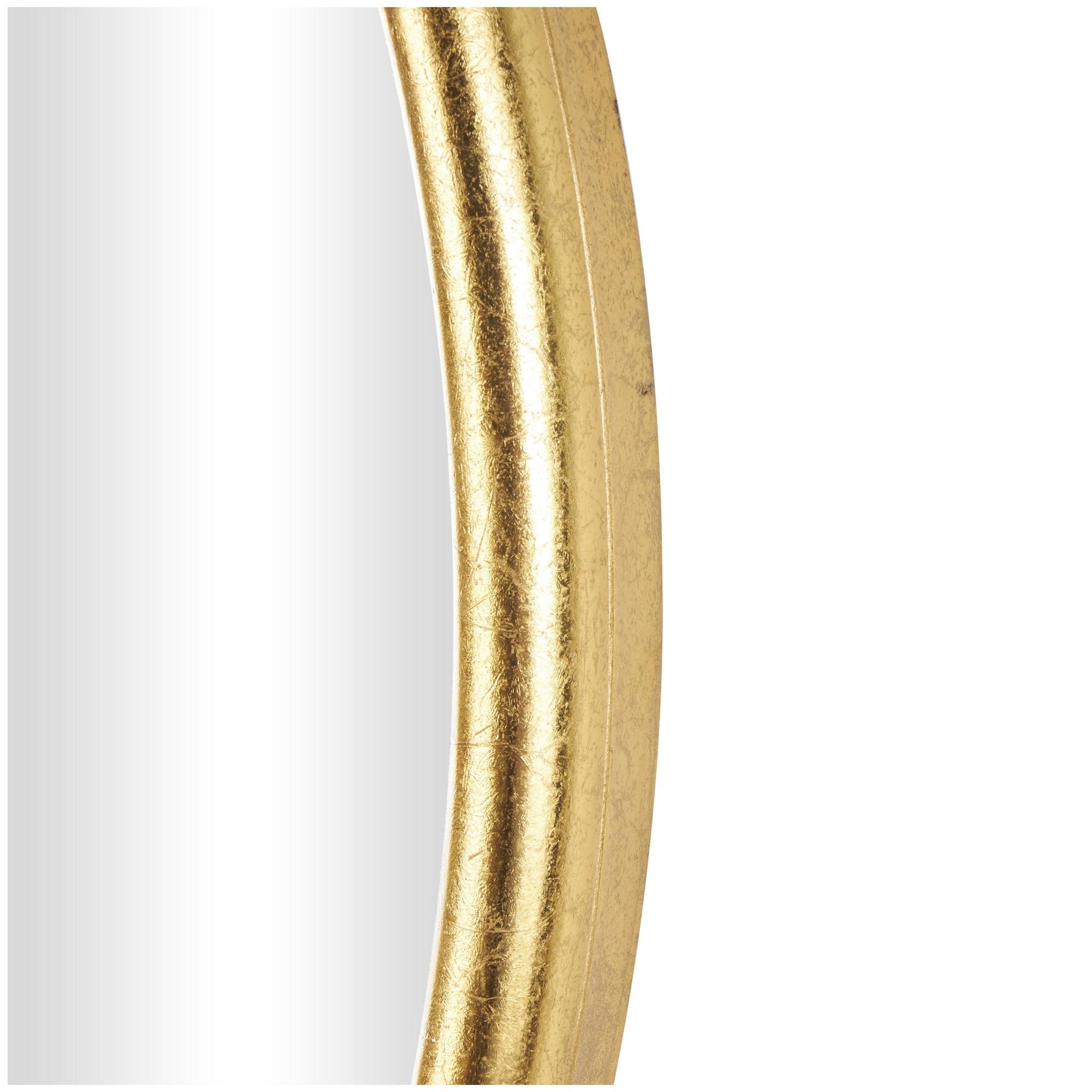 Scroll Gold Metal Ornate Baroque Round Room Wall Mirror