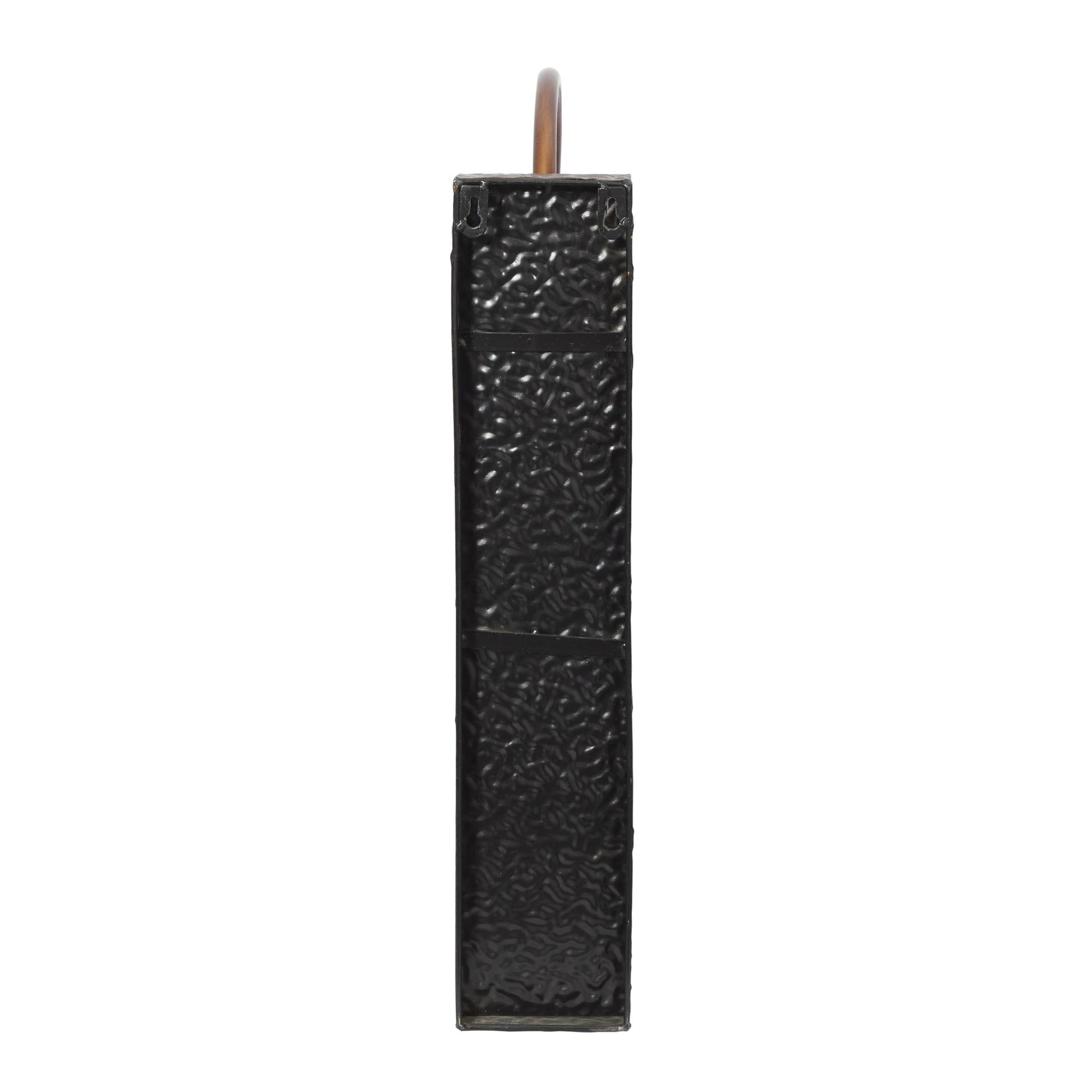 Scroll Bronze Metal Single Candle Indoor Outdoor Wall Sconce