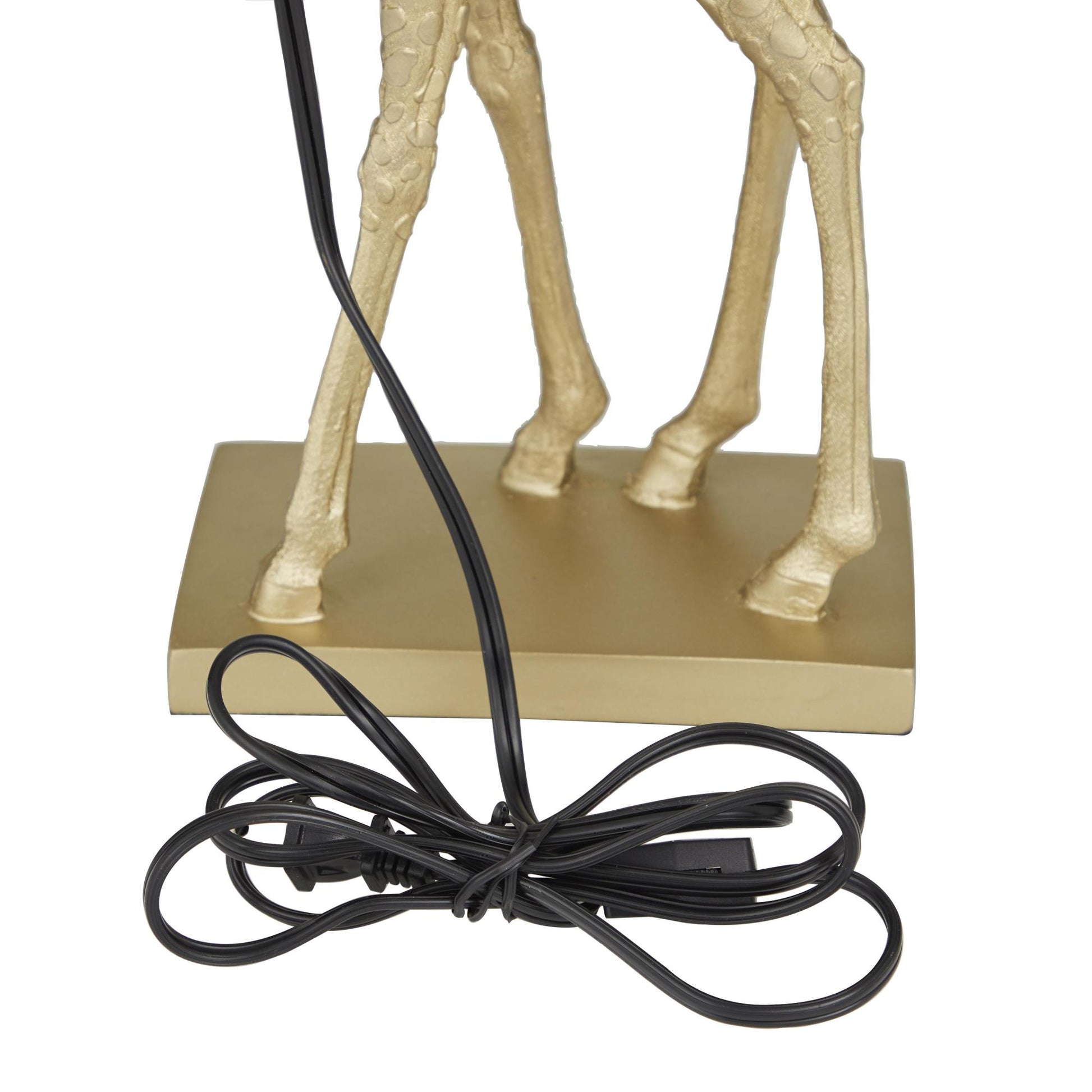 Giraffe Gold Polyresin Room Table Lamp