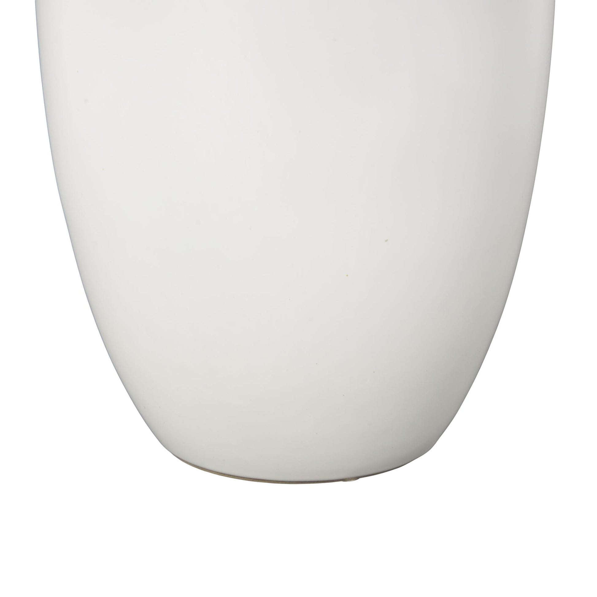 Scroll White Ceramic Sleek Amphora Decorative Vase with Handles