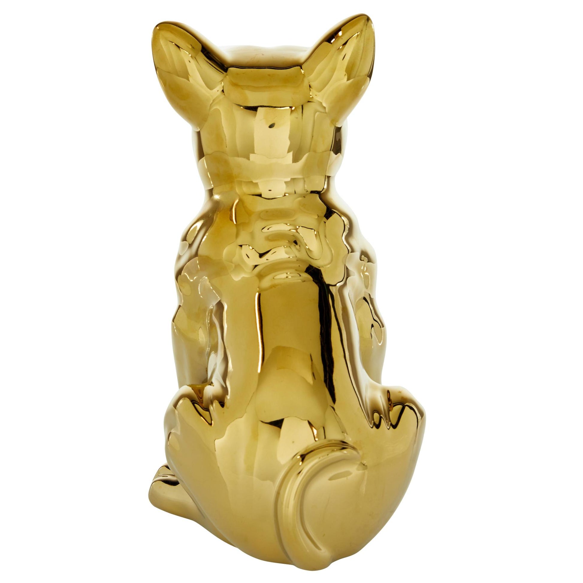 CosmoLiving by Cosmopolitan Bulldog Ceramic Decorative Sculpture with Sunglasses