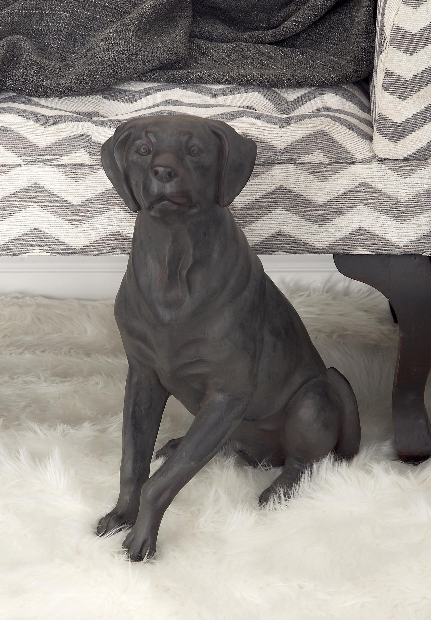 Dog Brown Polystone Decorative Sculpture