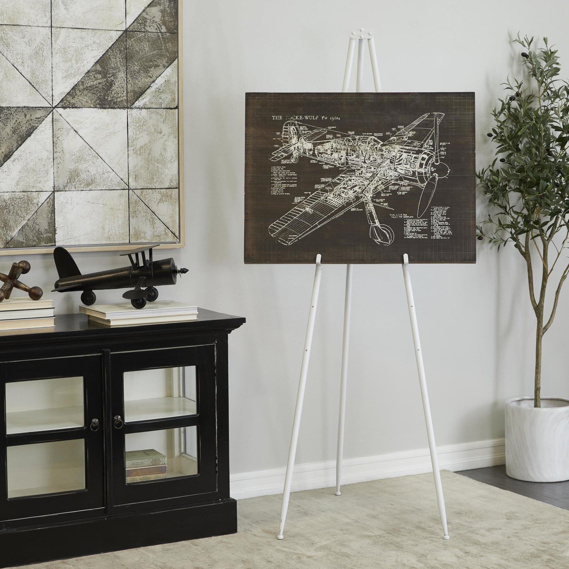 Metal Extra Large Adjustable 3 Tier Display Easel with Foldable Stand