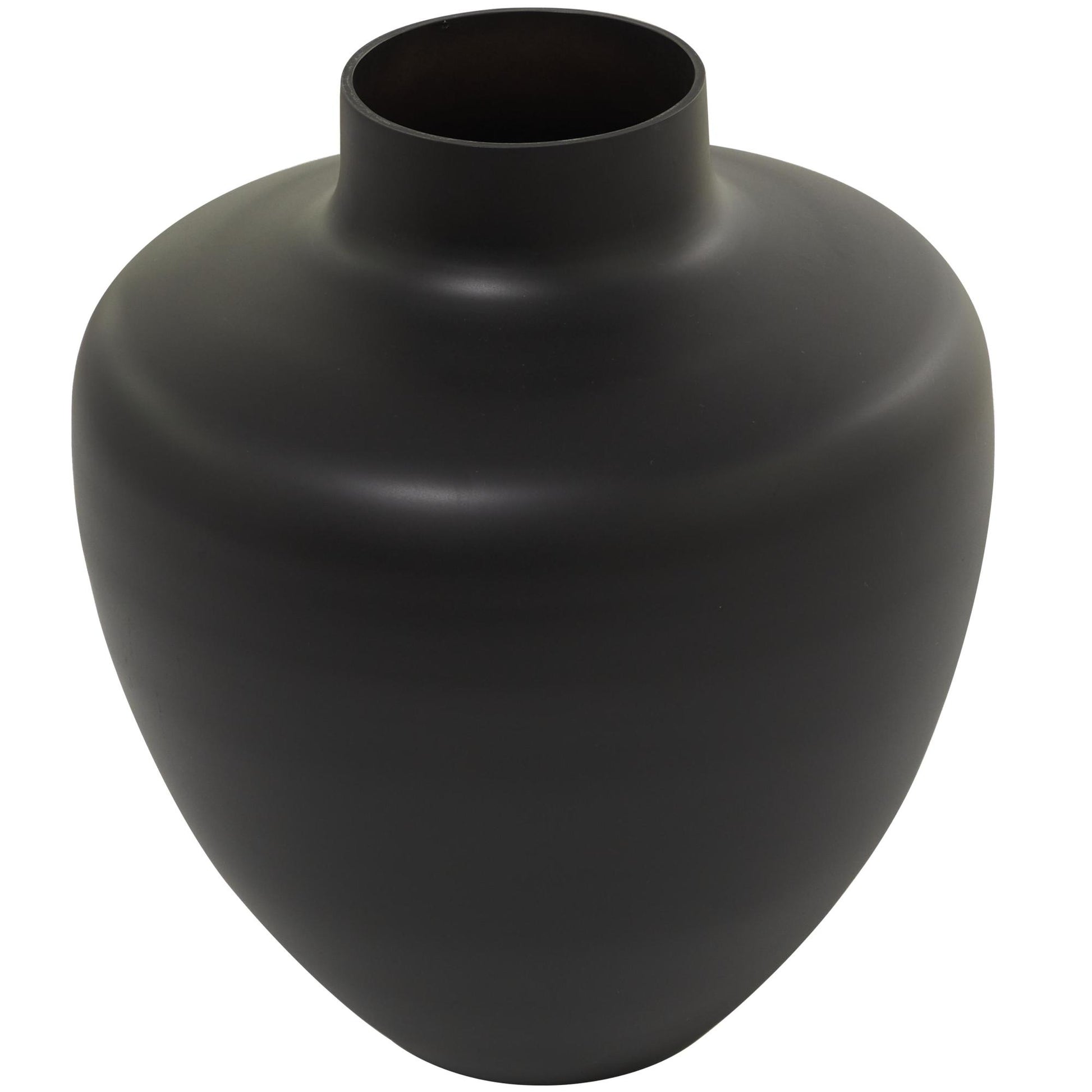 Black Glass Decorative Vase