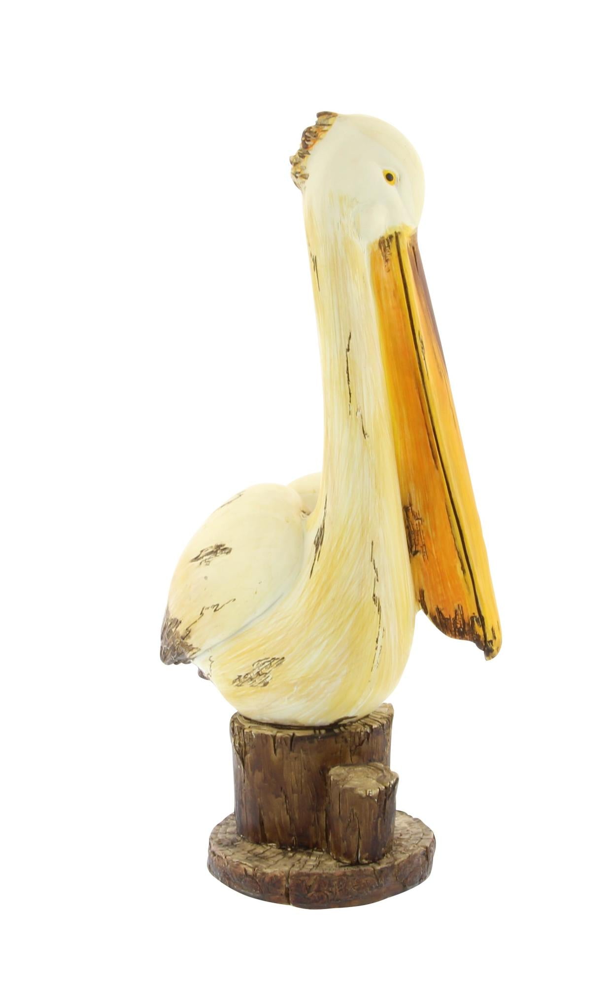 Pelican Cream Polystone Decorative Sculpture