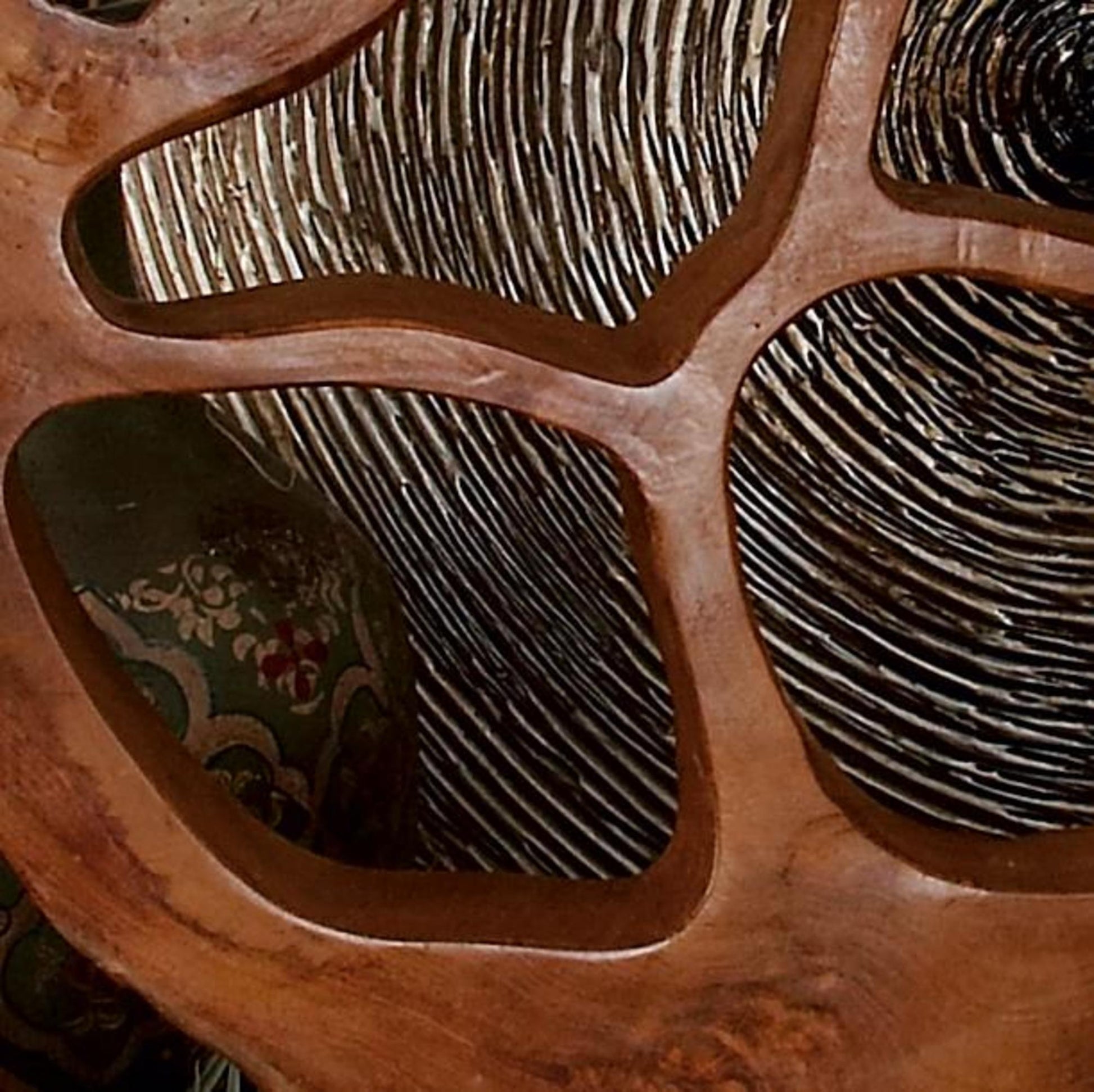 Abstract Brown Teak Wood Handmade Decorative Sculpture