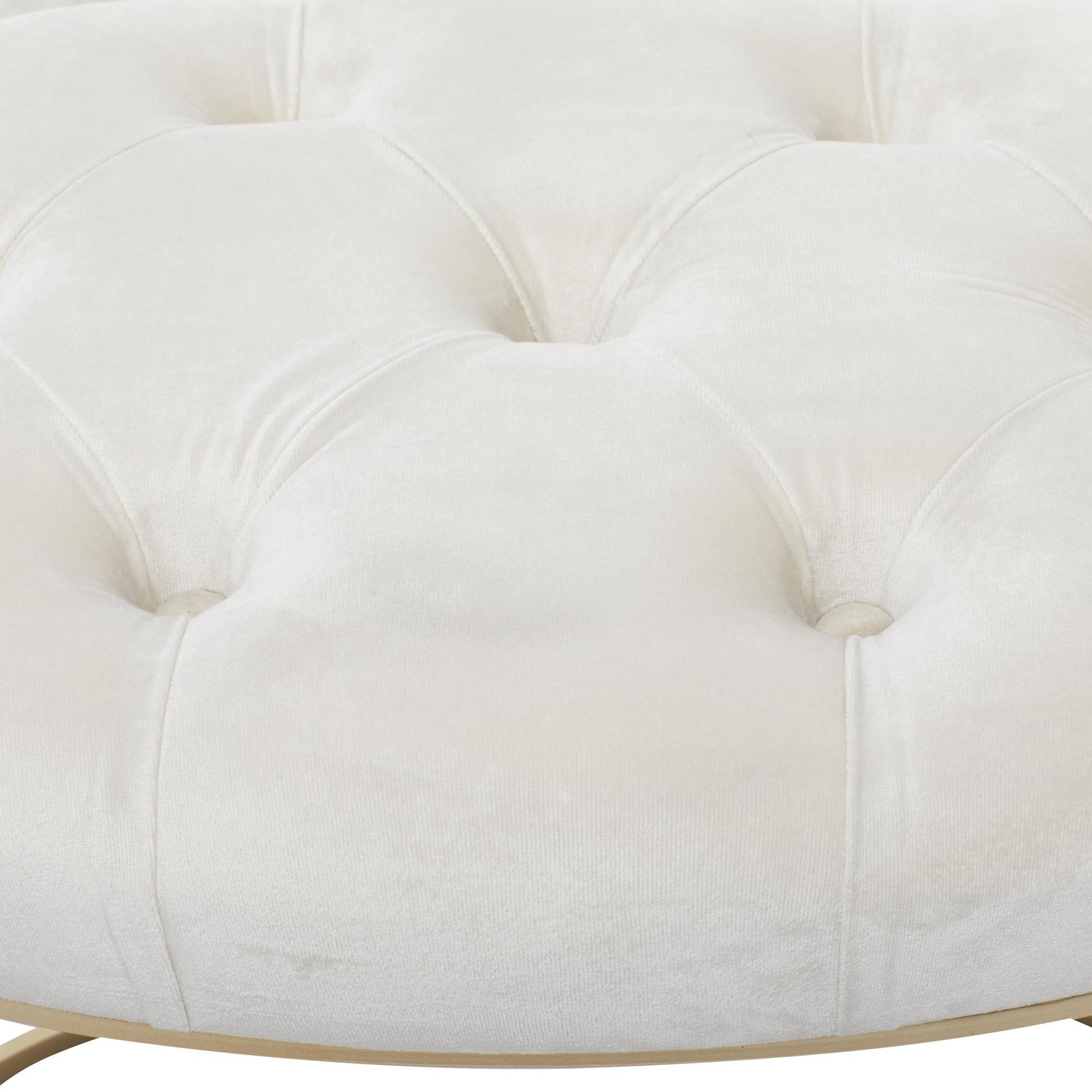 Velvet Home Bench with Gold Legs
