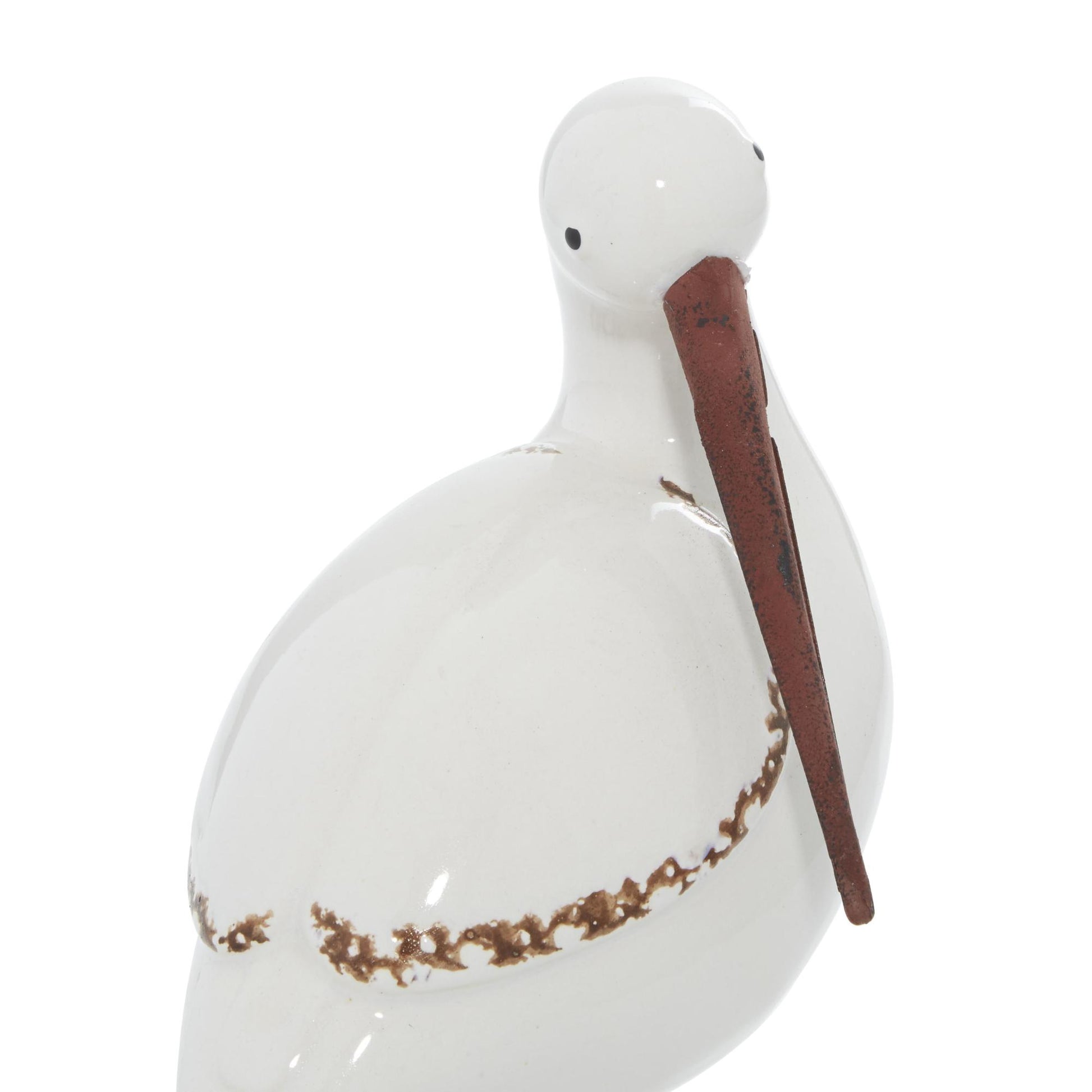 Set of 3 Bird White Ceramic Decorative Sculpture