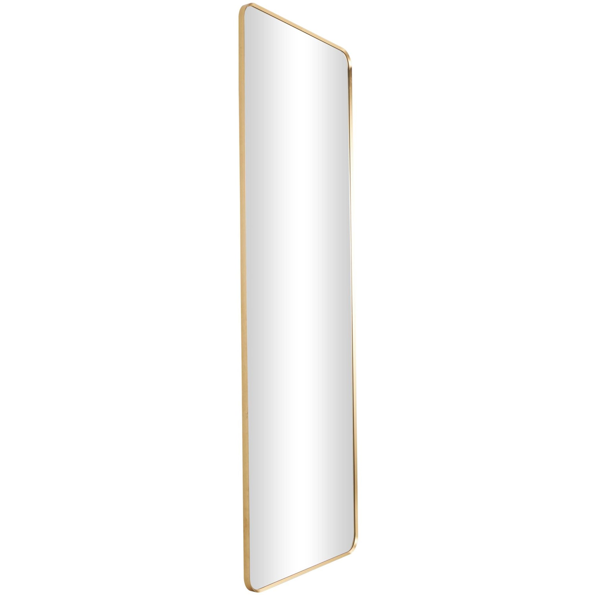 CosmoLiving by Cosmopolitan Gold Metal Room Wall Mirror with Thin Frame