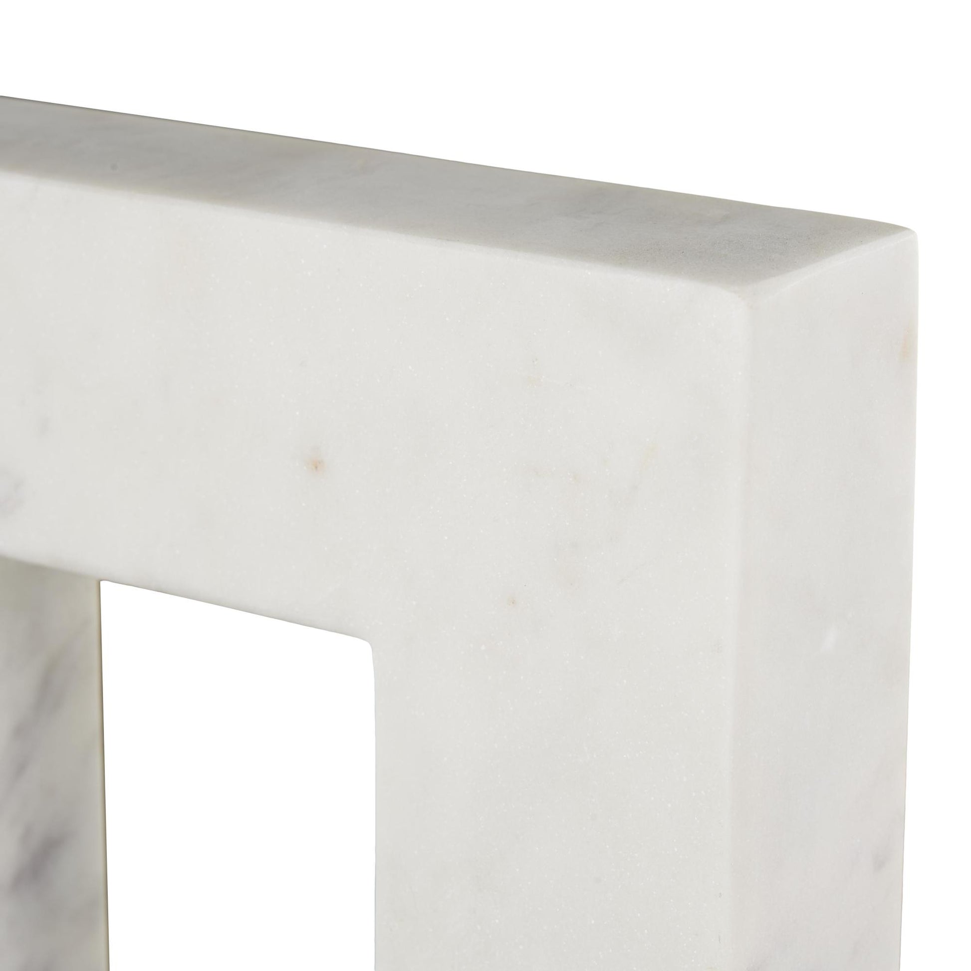 Set of 3 Abstract Marble Square Arch Decorative Sculpture with Varying Sizes Set of 3 7",5",3"H