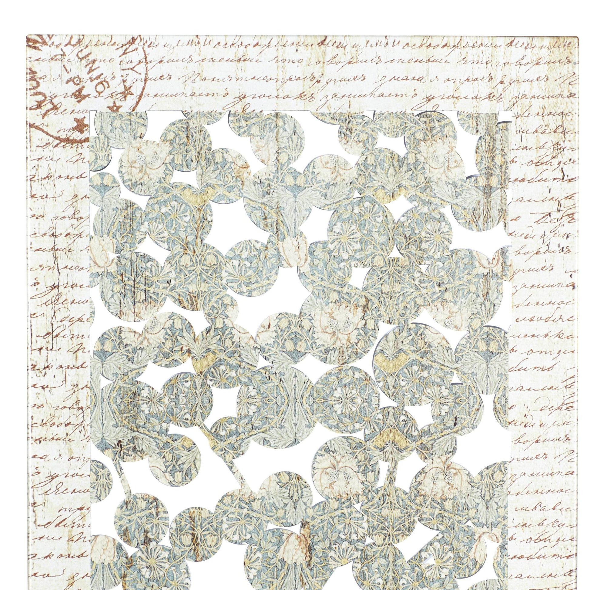 Sign Beige Metal Tree Home Wall Decor