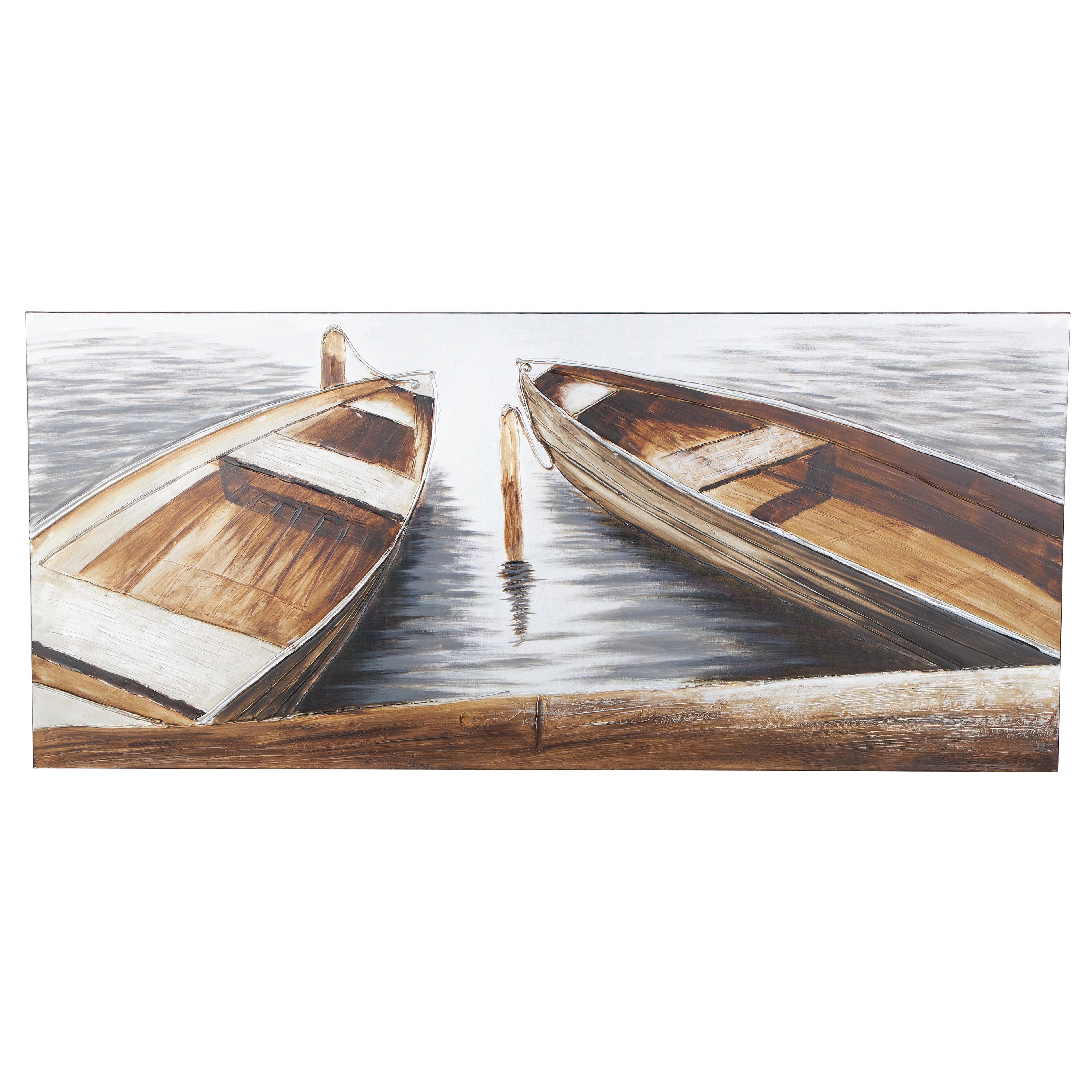 Sail Boat Brown Canvas Decorative Wall Art