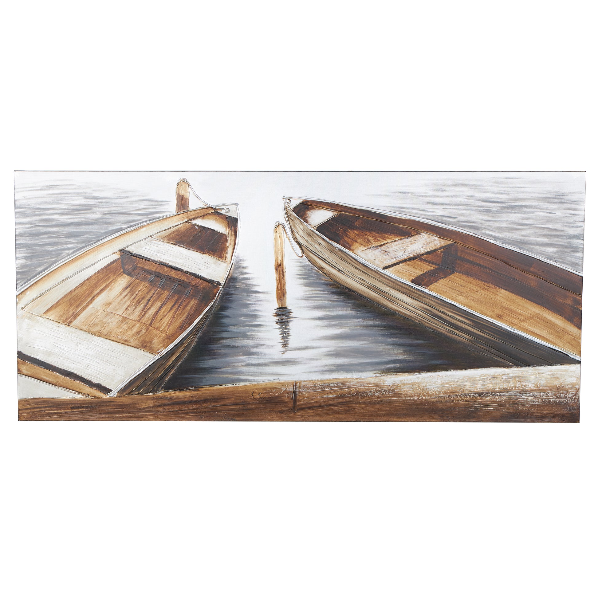 Sail Boat Brown Canvas Decorative Wall Art