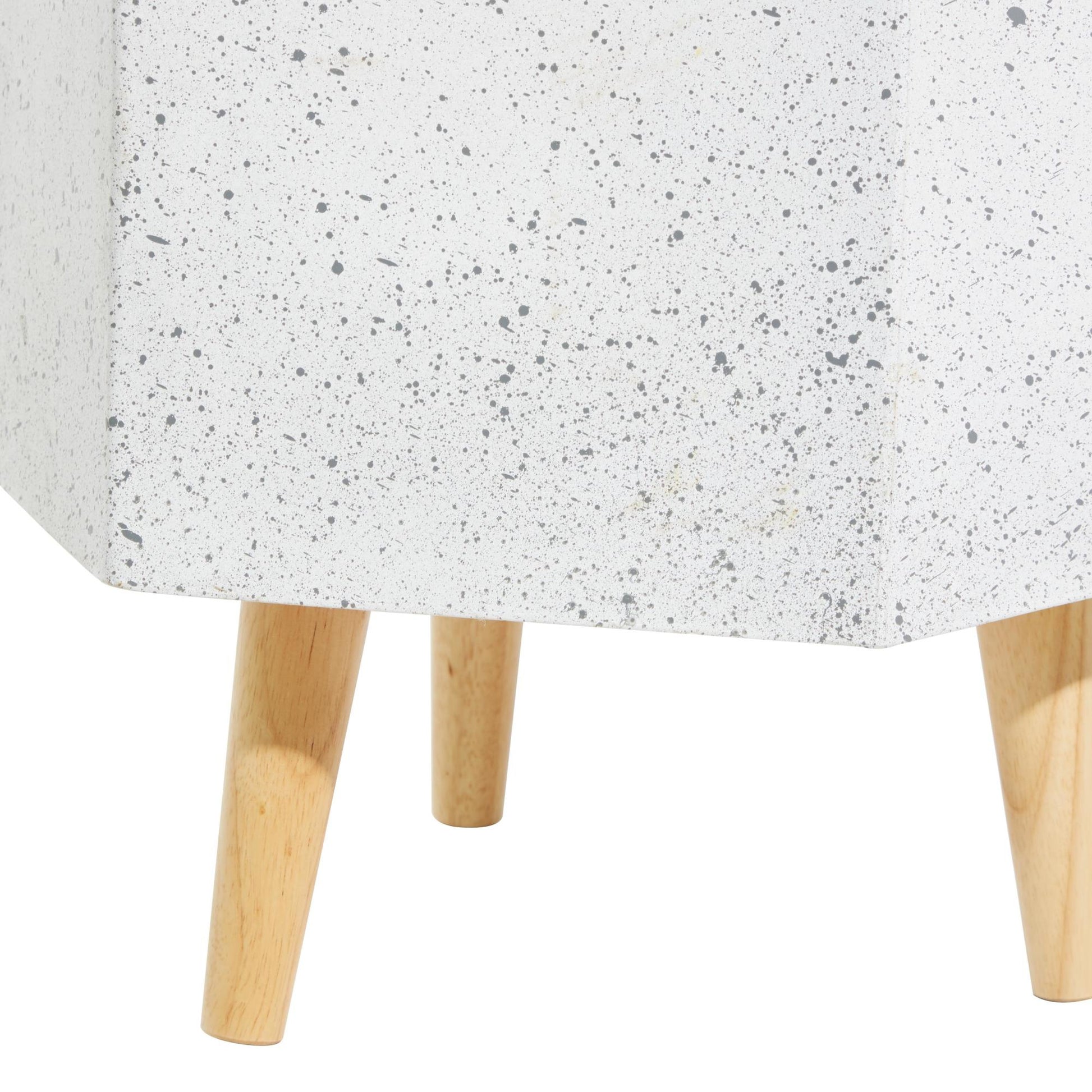 Set of 2 White Magnesium Oxide Planter