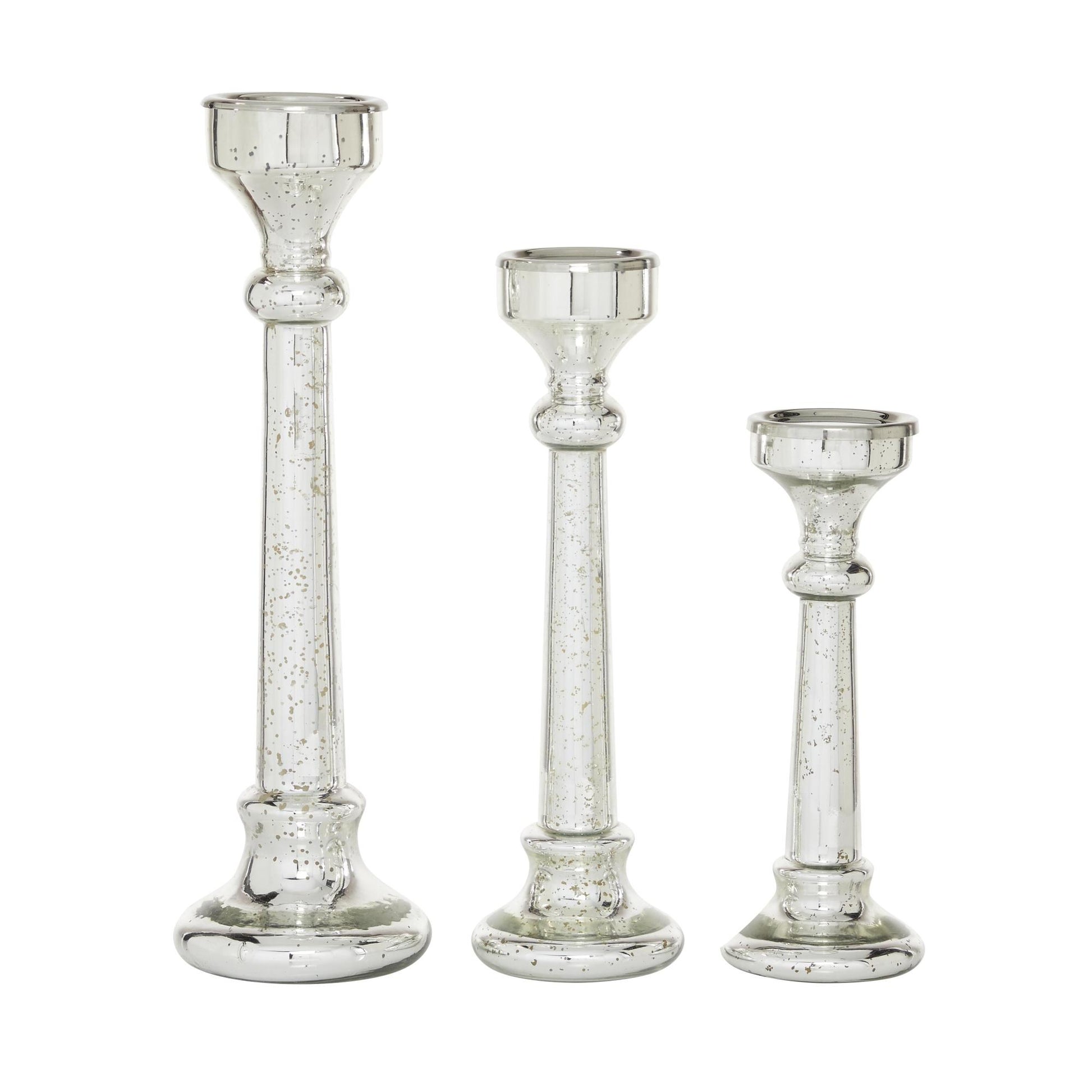 Set of 3 Glass Decorative Candle Holder