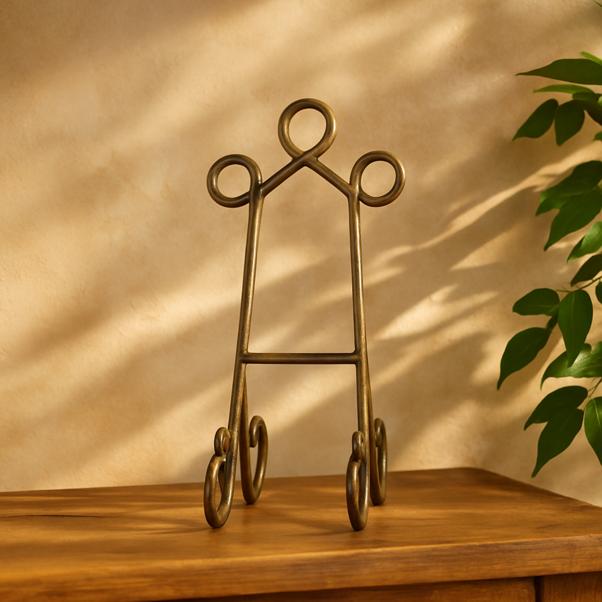 Metal Scroll Display Easel 10" x 19" x 13"