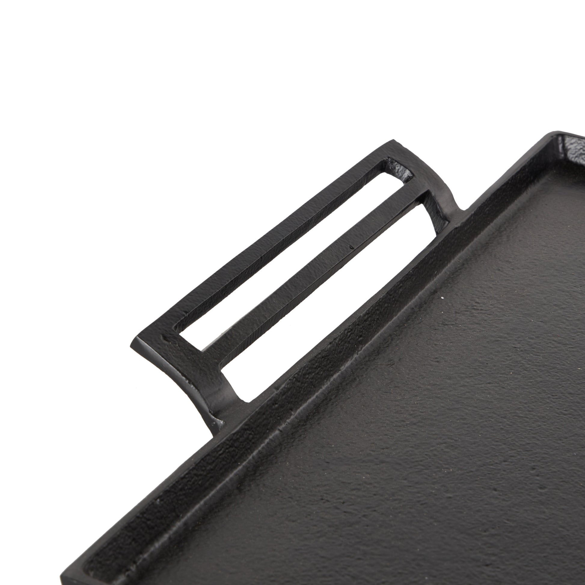 Aluminum Metal Square Living Room Decor Tray with Handles