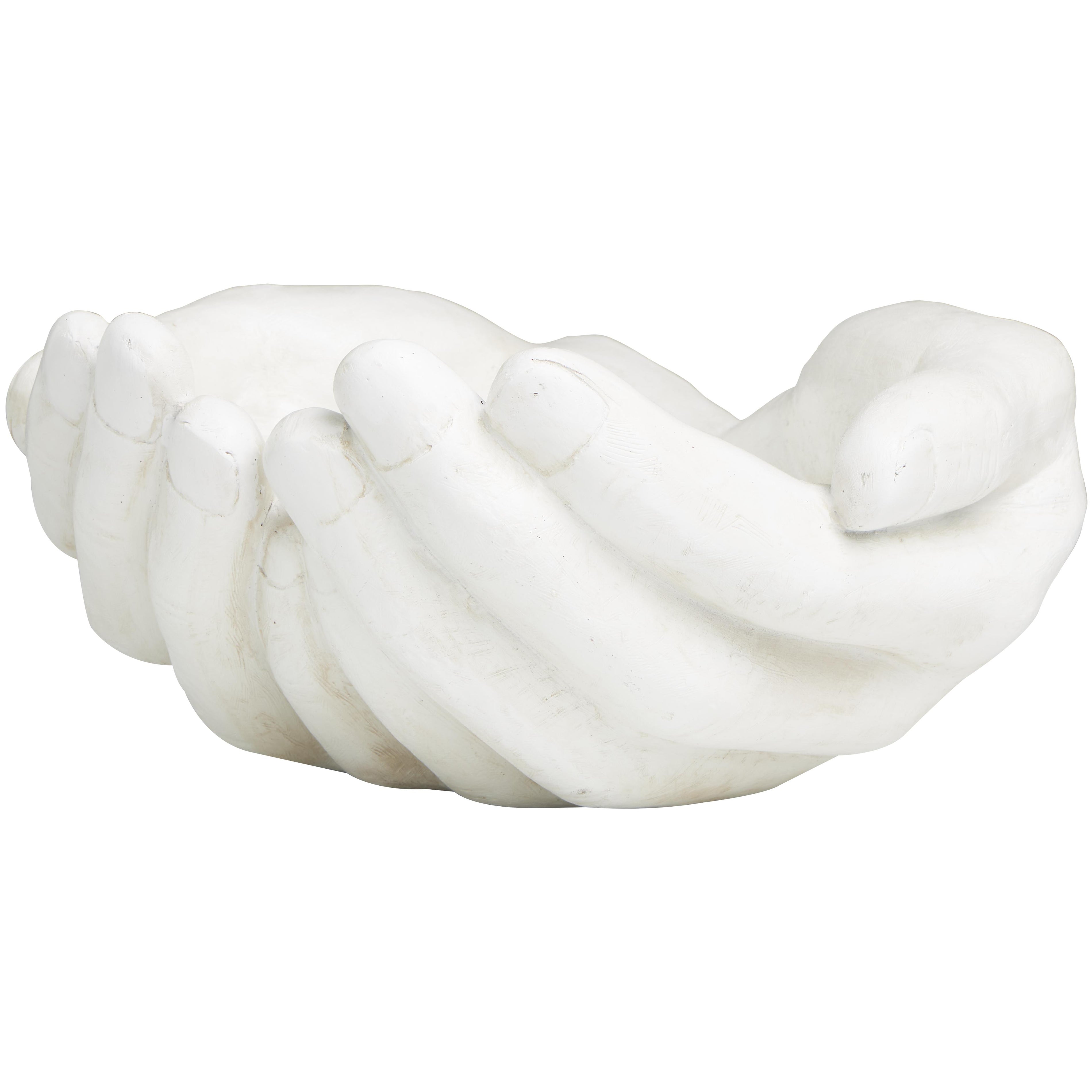 Hands Polystone Open Decorative Sculpture