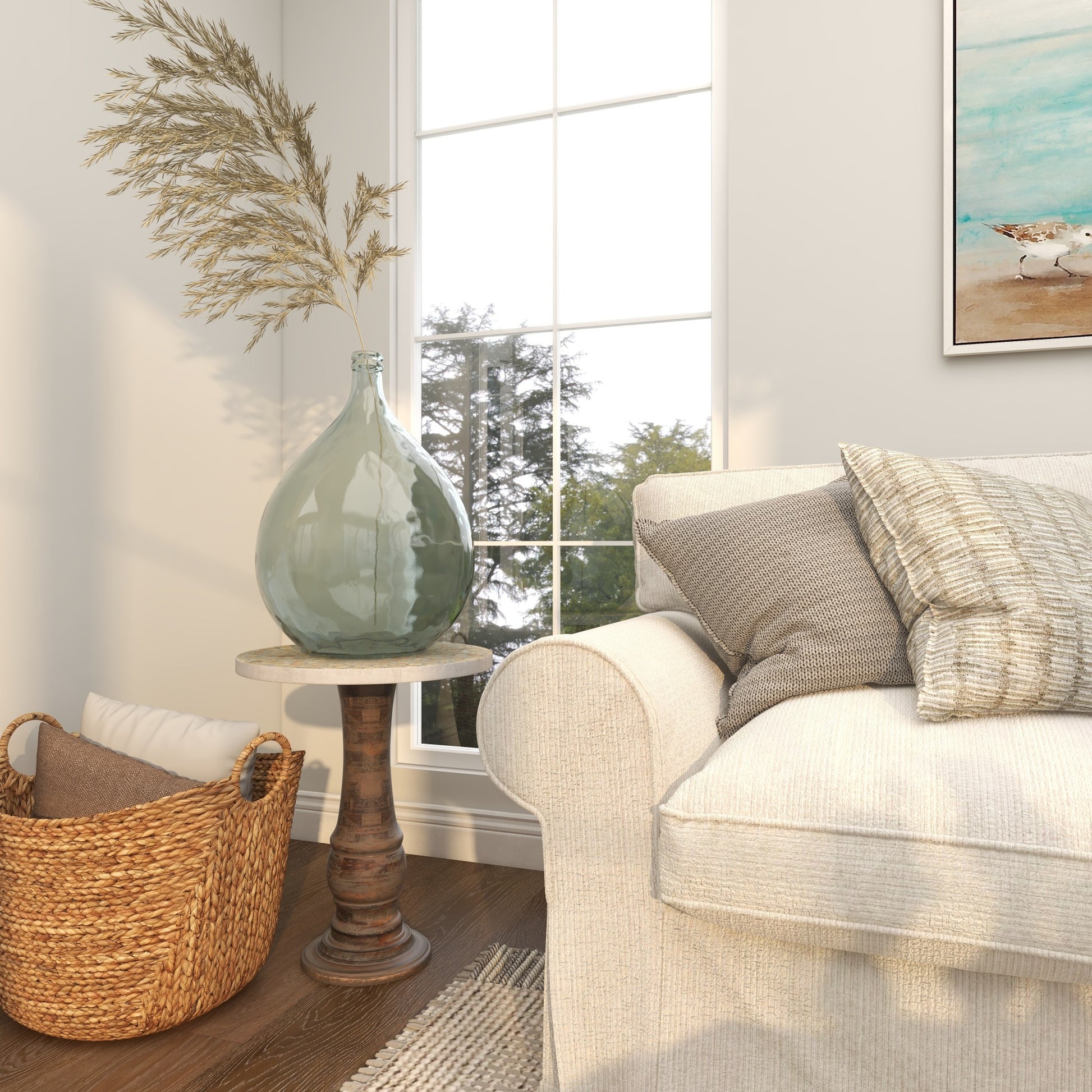 Glass Handmade Spanish Decorative Vase 15" x 15" x 22"