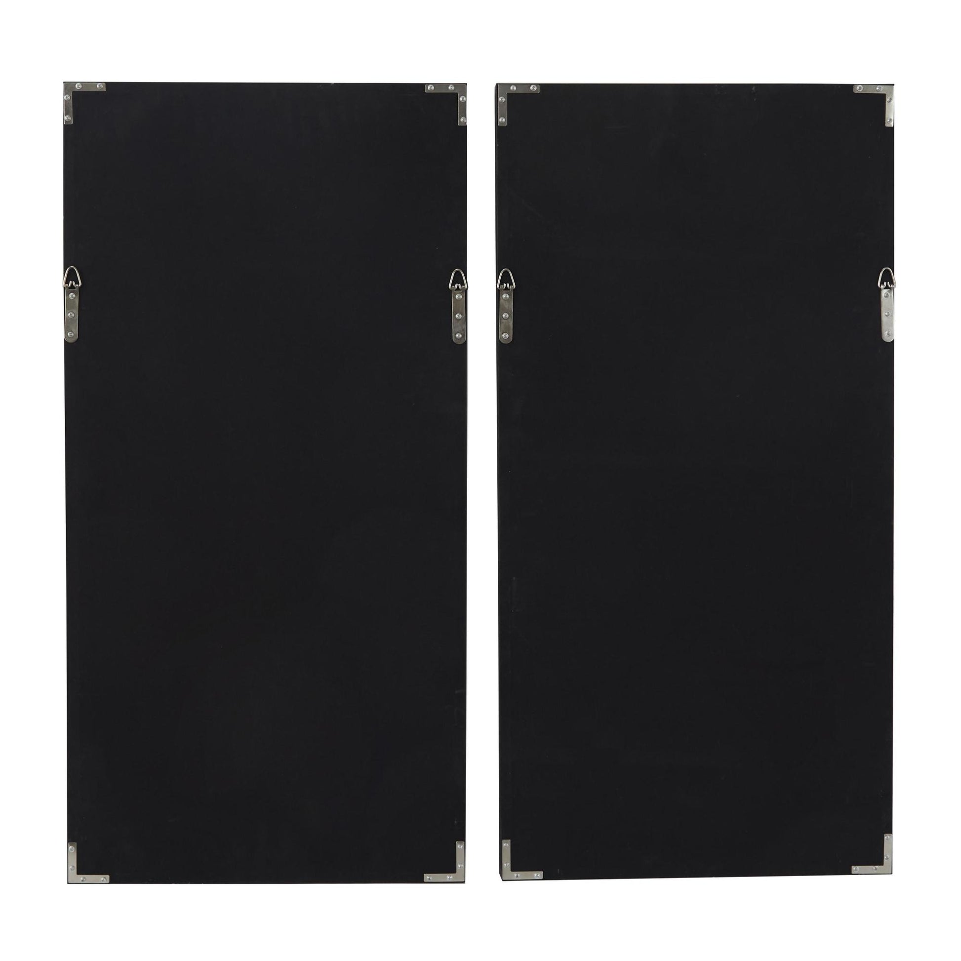 Set of 2 Geometric White Paper Handmade 3D Origami Home Shadow Box with Black Frame