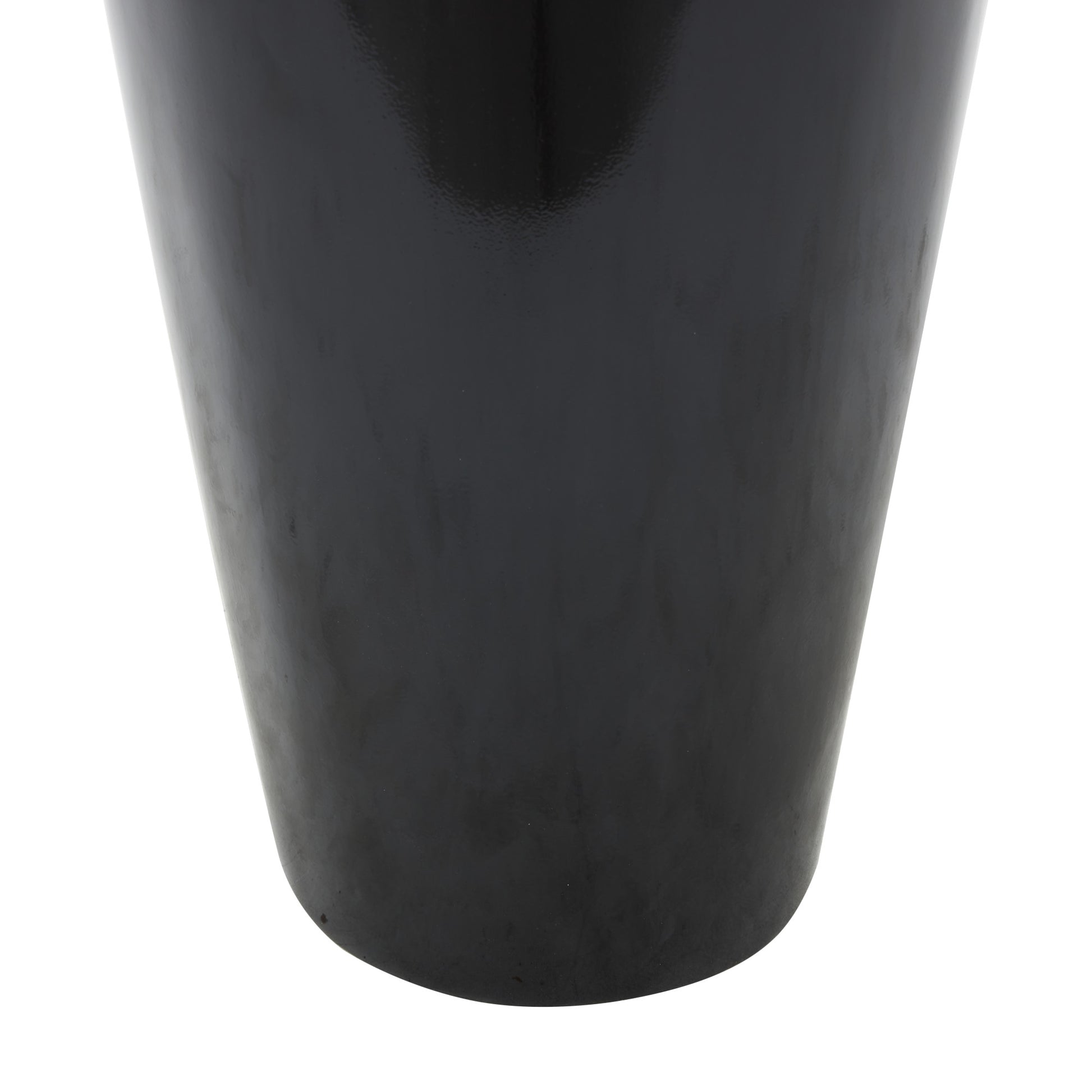 Black Fiberglass Floor Decorative Vase