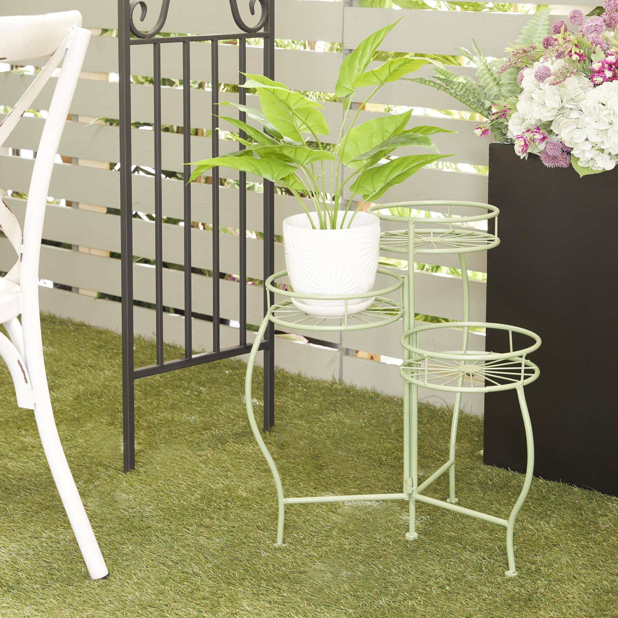 Starburst Metal 3 Tier Indoor Outdoor Plantstand