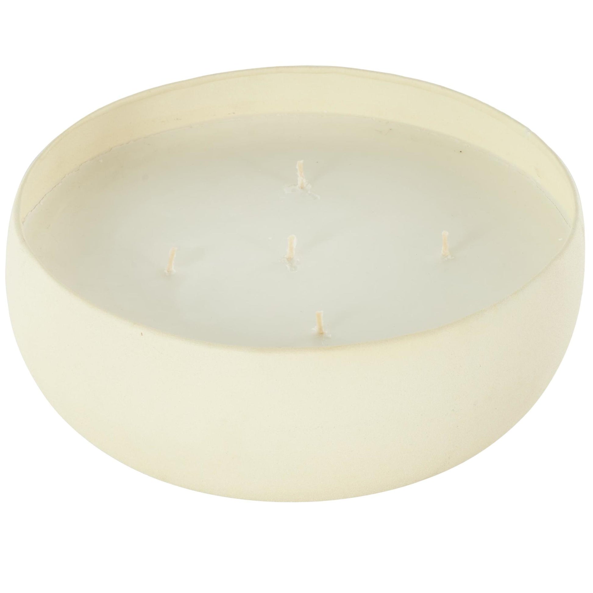 Metal Pink Blush & Poppy Scented Textured 63oz 5 Wick Decorative Candle with White Wax
