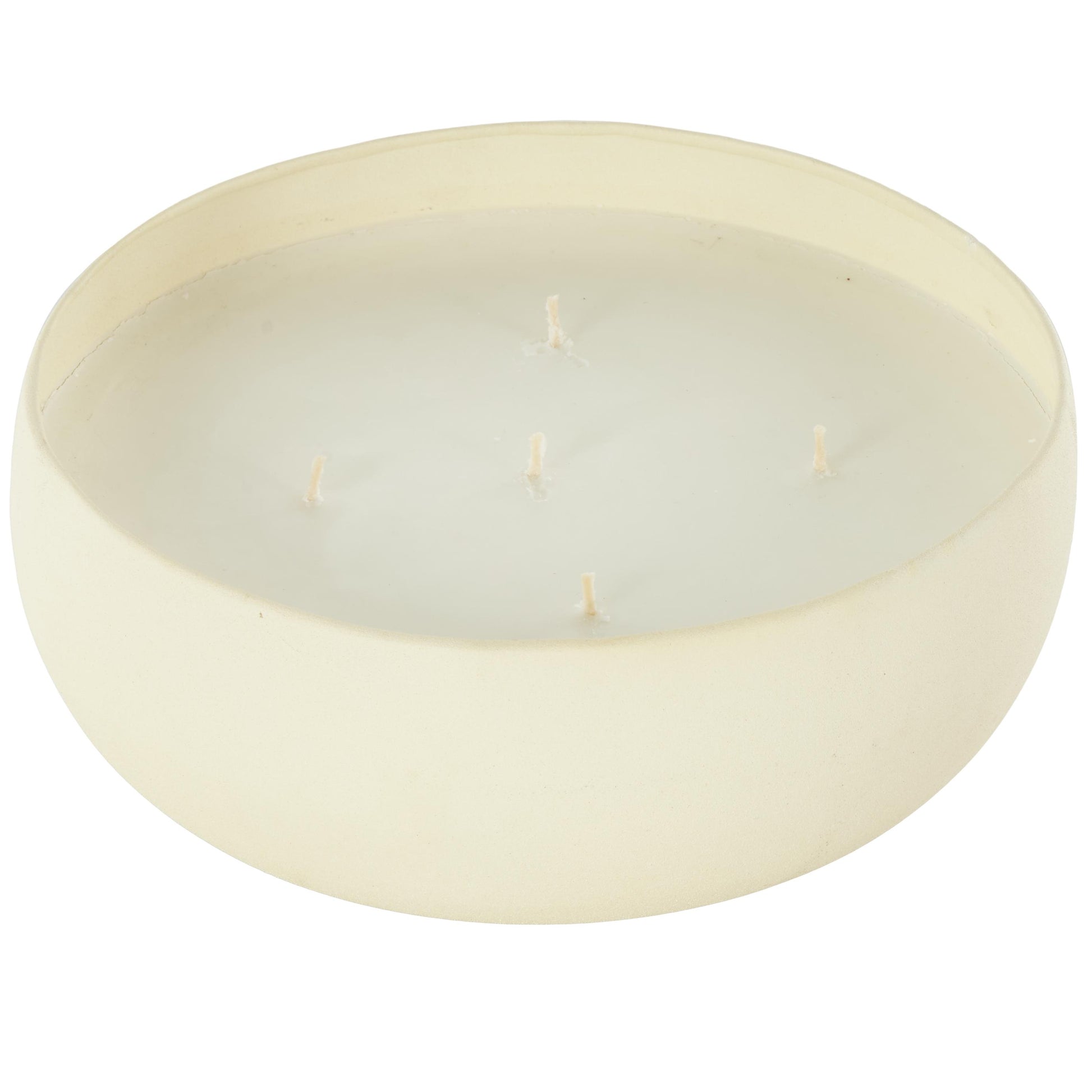 Metal Pink Blush & Poppy Scented Textured 63oz 5 Wick Decorative Candle with White Wax