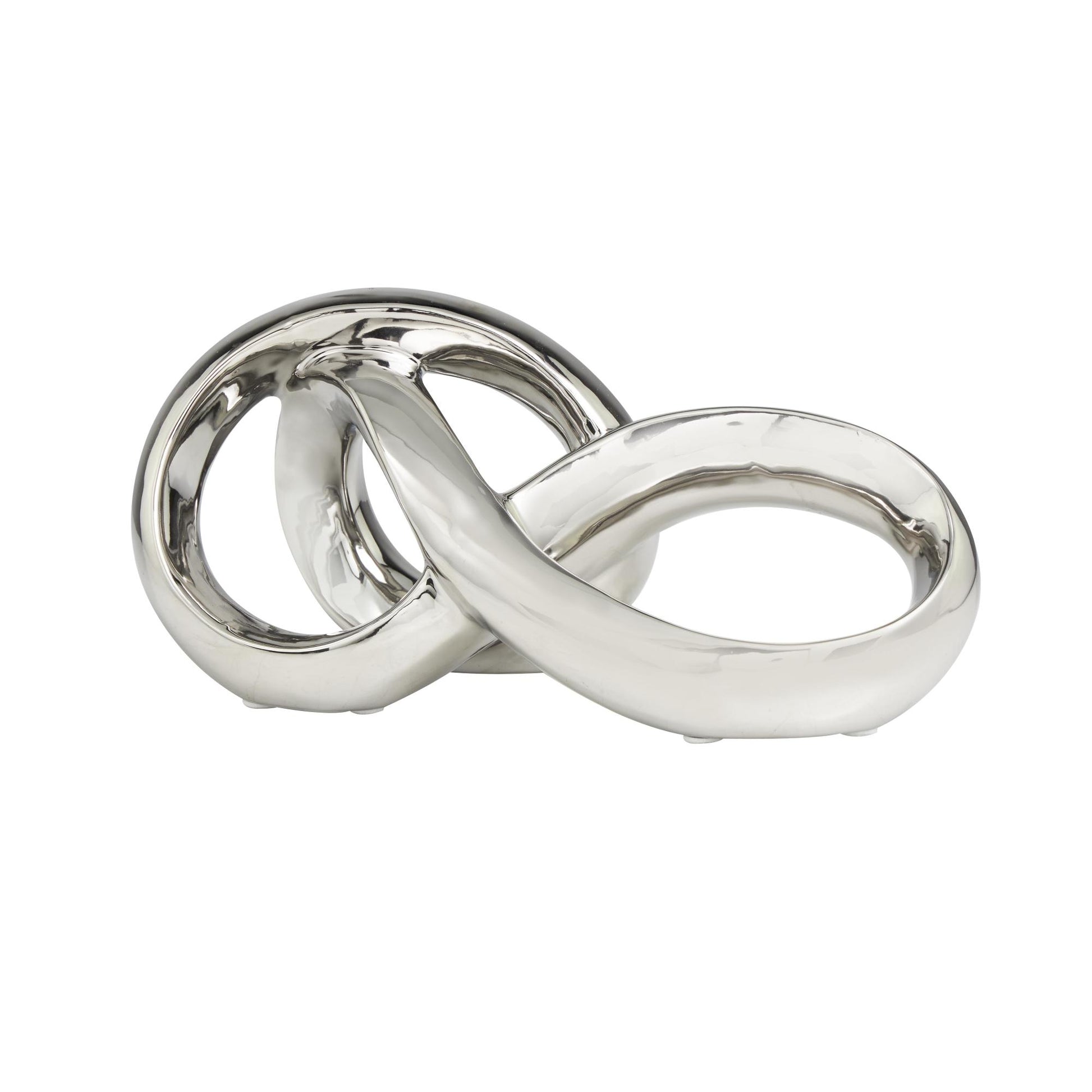 Abstract Ceramic Infinity Loop Decorative Sculpture