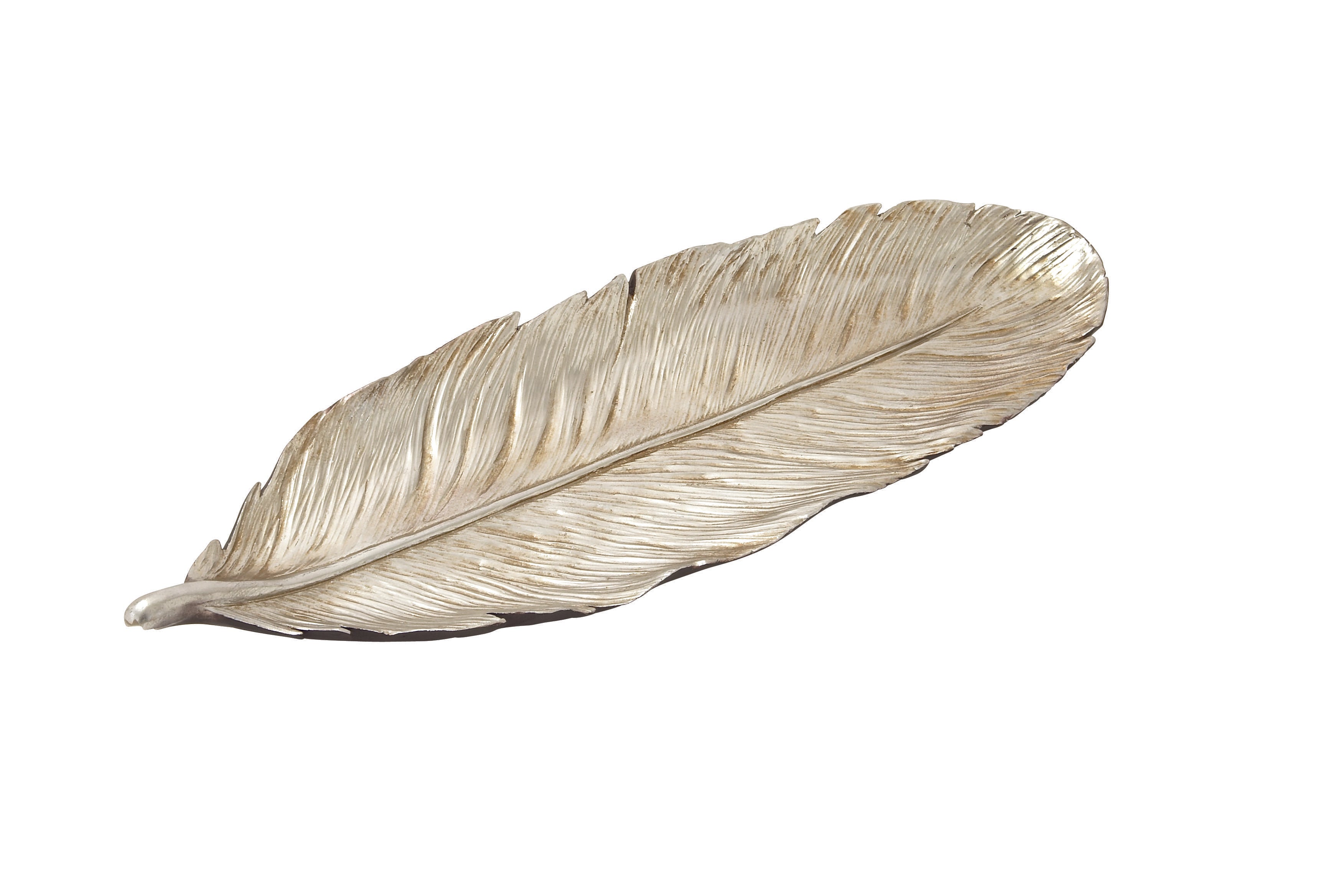 Bird Polystone Feather Large Decorative Bowl