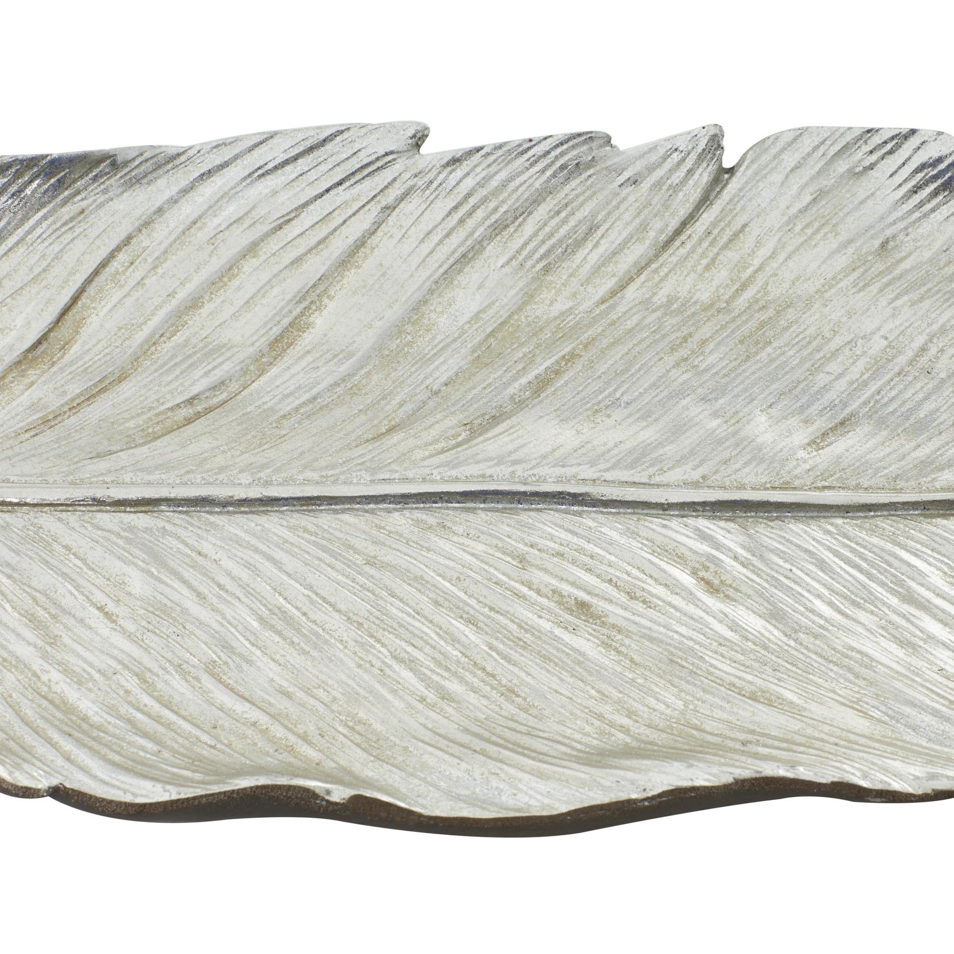 Bird Polystone Feather Large Decorative Bowl