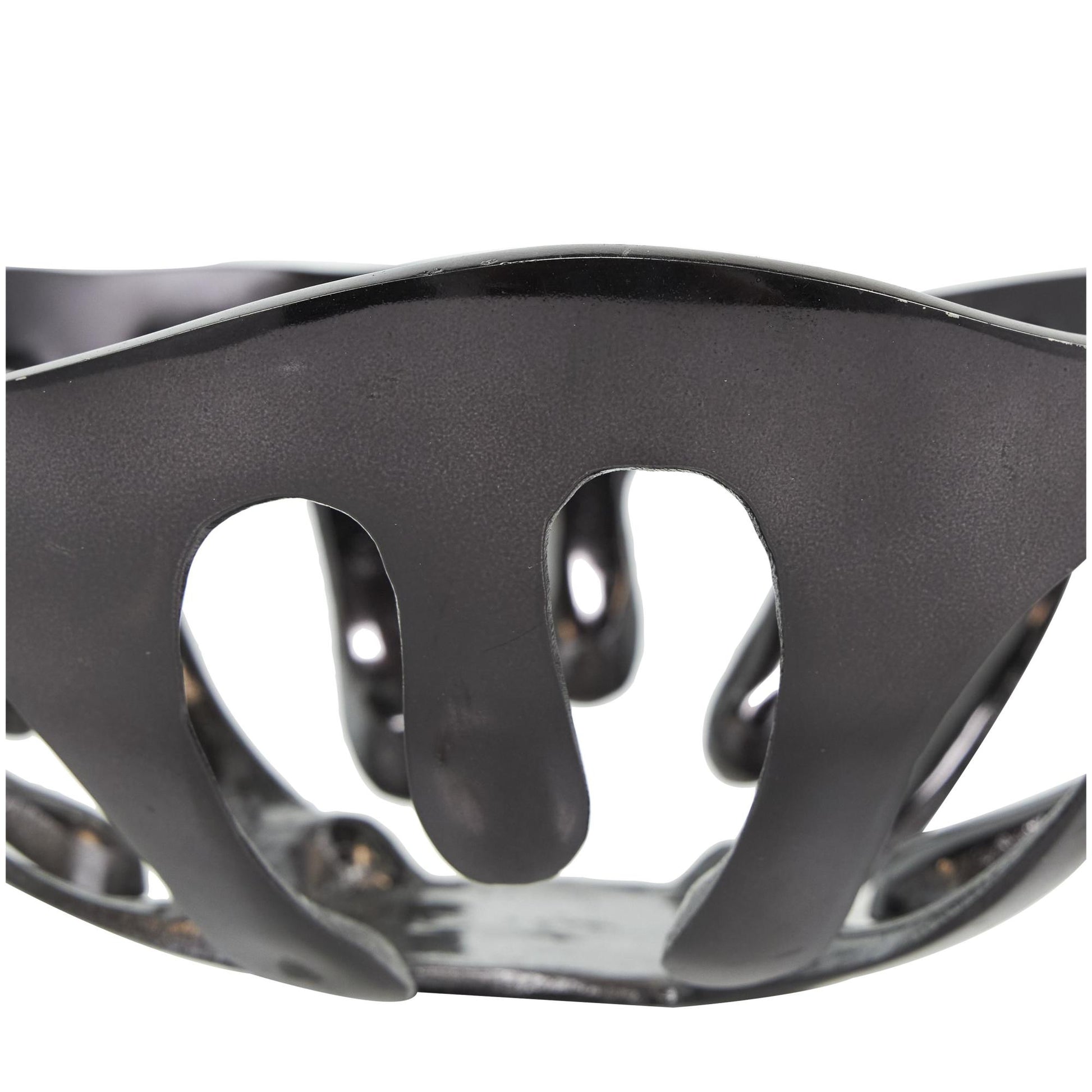 Set of 2 Abstract Aluminum Metal Drip Large Decorative Bowl with Melting Designed Body