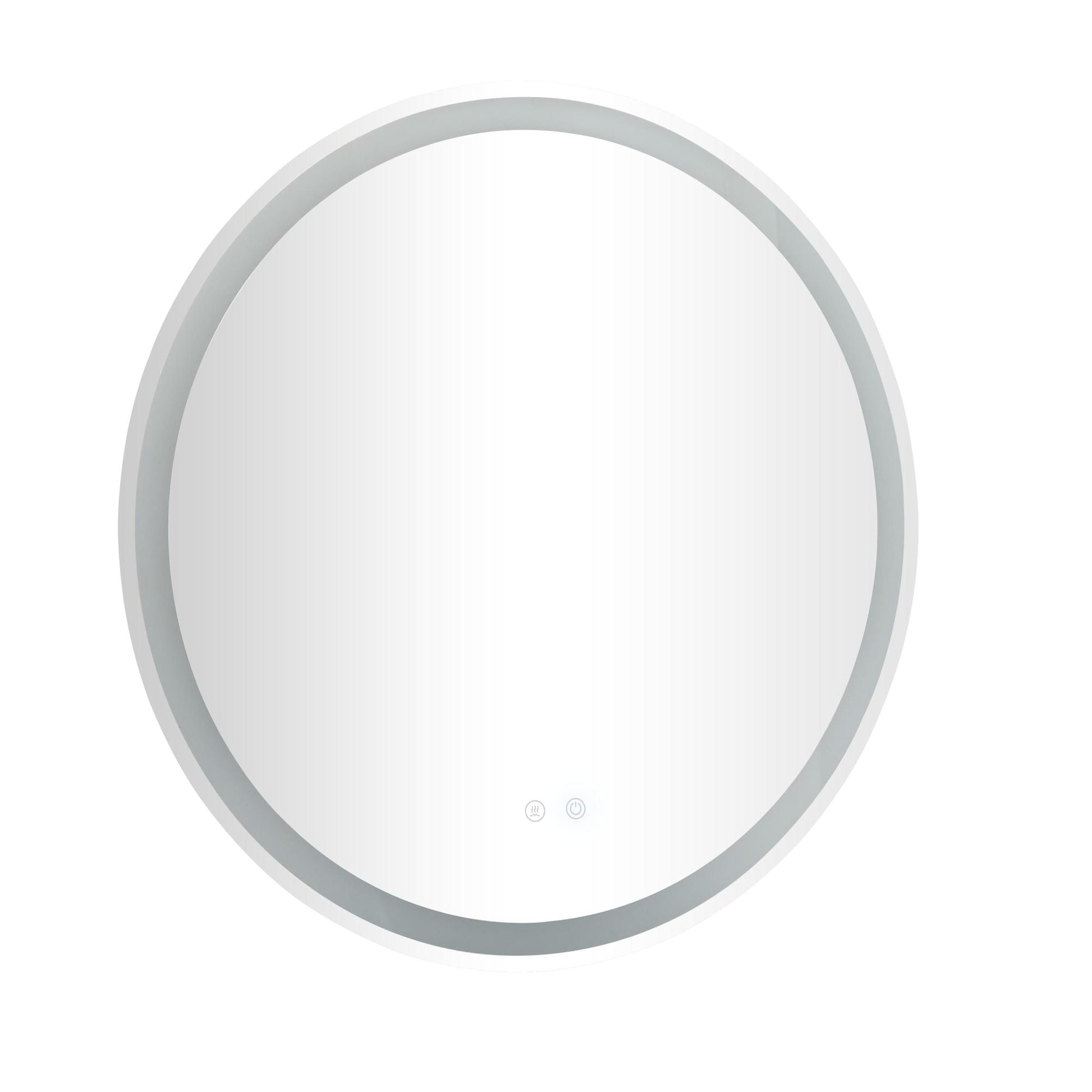 Silver Glass Room Anti Fog Mirror with LED Light