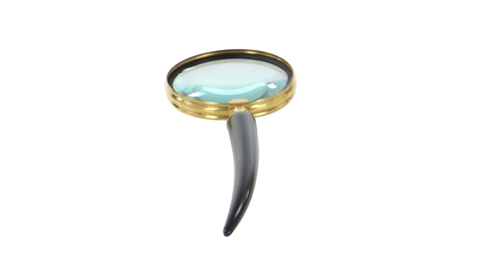 CosmoLiving by Cosmopolitan Set of 3 Black Metal Decorative Magnifying Glass with Bone Handles